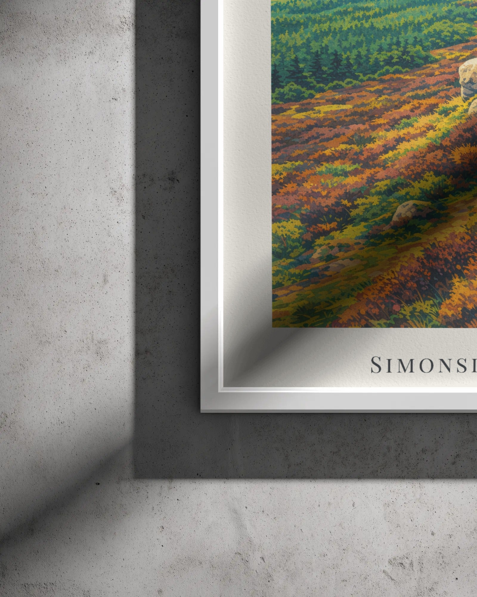 Simonside Hills Art Print, framed wall art (view 3)