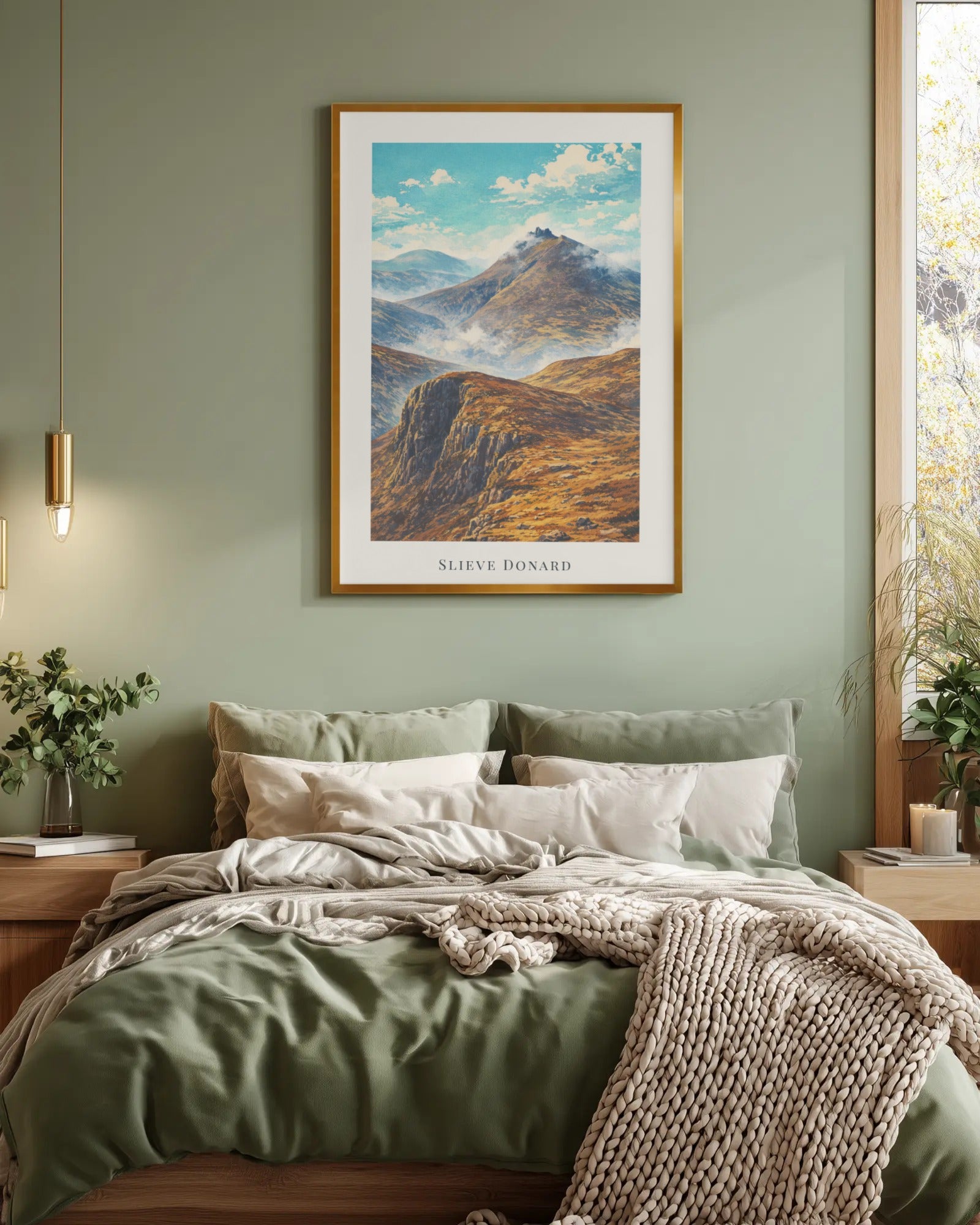 Slieve Donard Art Print, framed wall art (view 4)