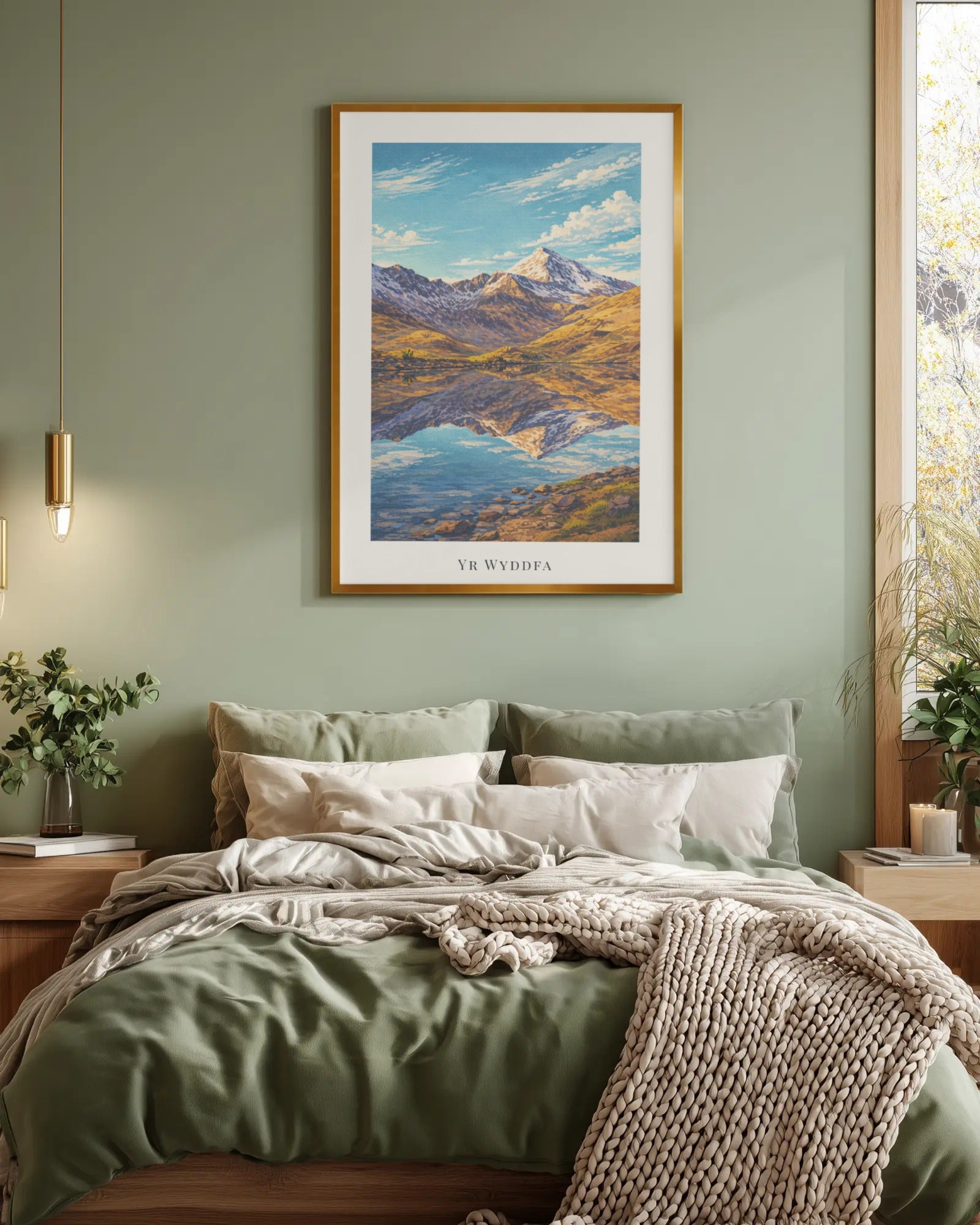 Yr Wyddfa Art Print, framed wall art (view 4)