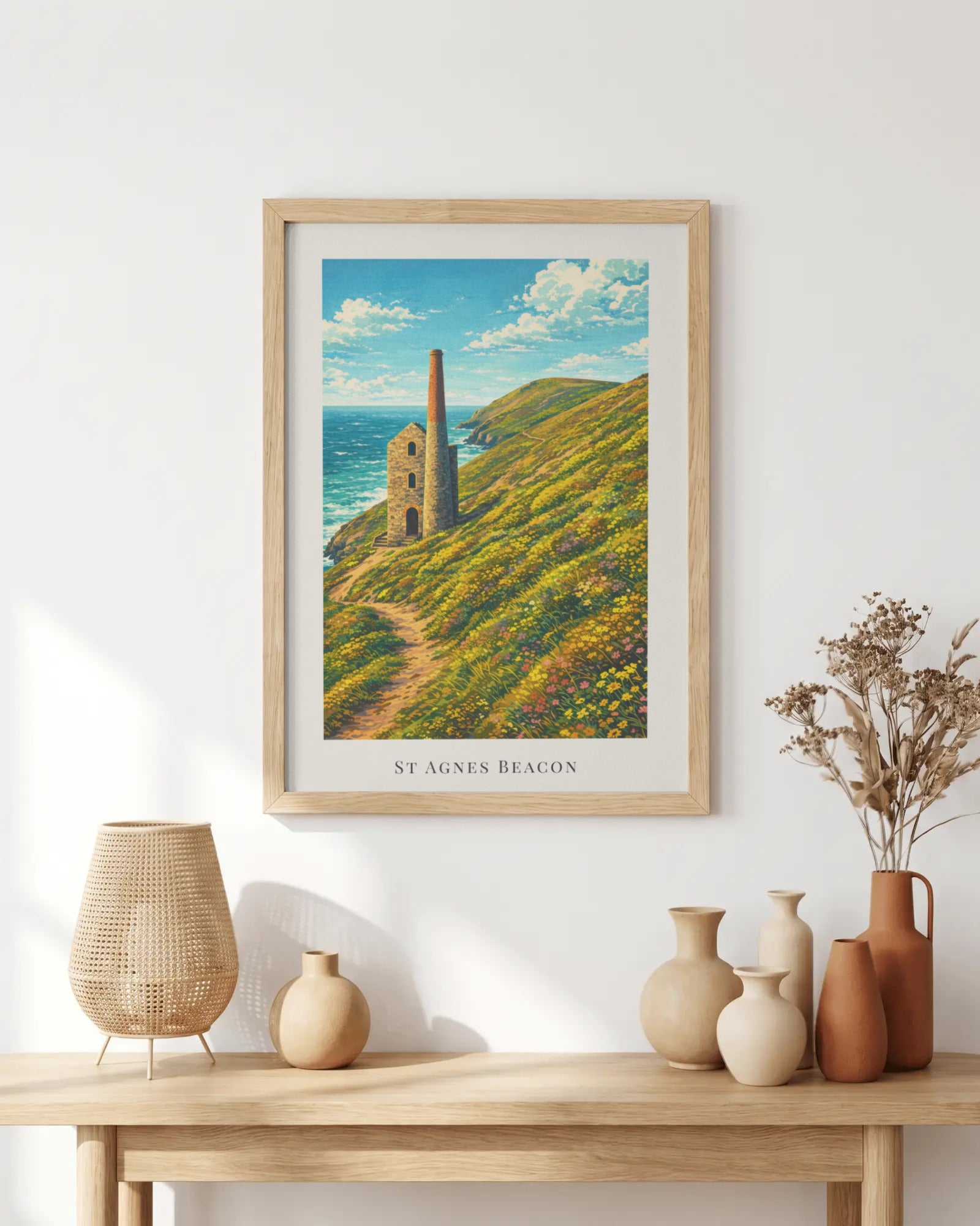 St Agnes Beacon Art Print