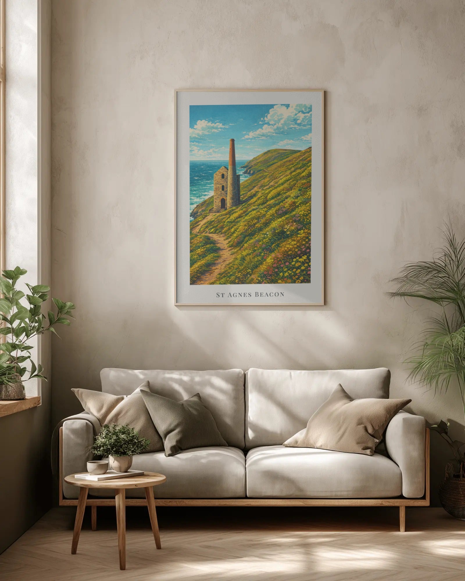 St Agnes Beacon Art Print, framed wall art (view 2)