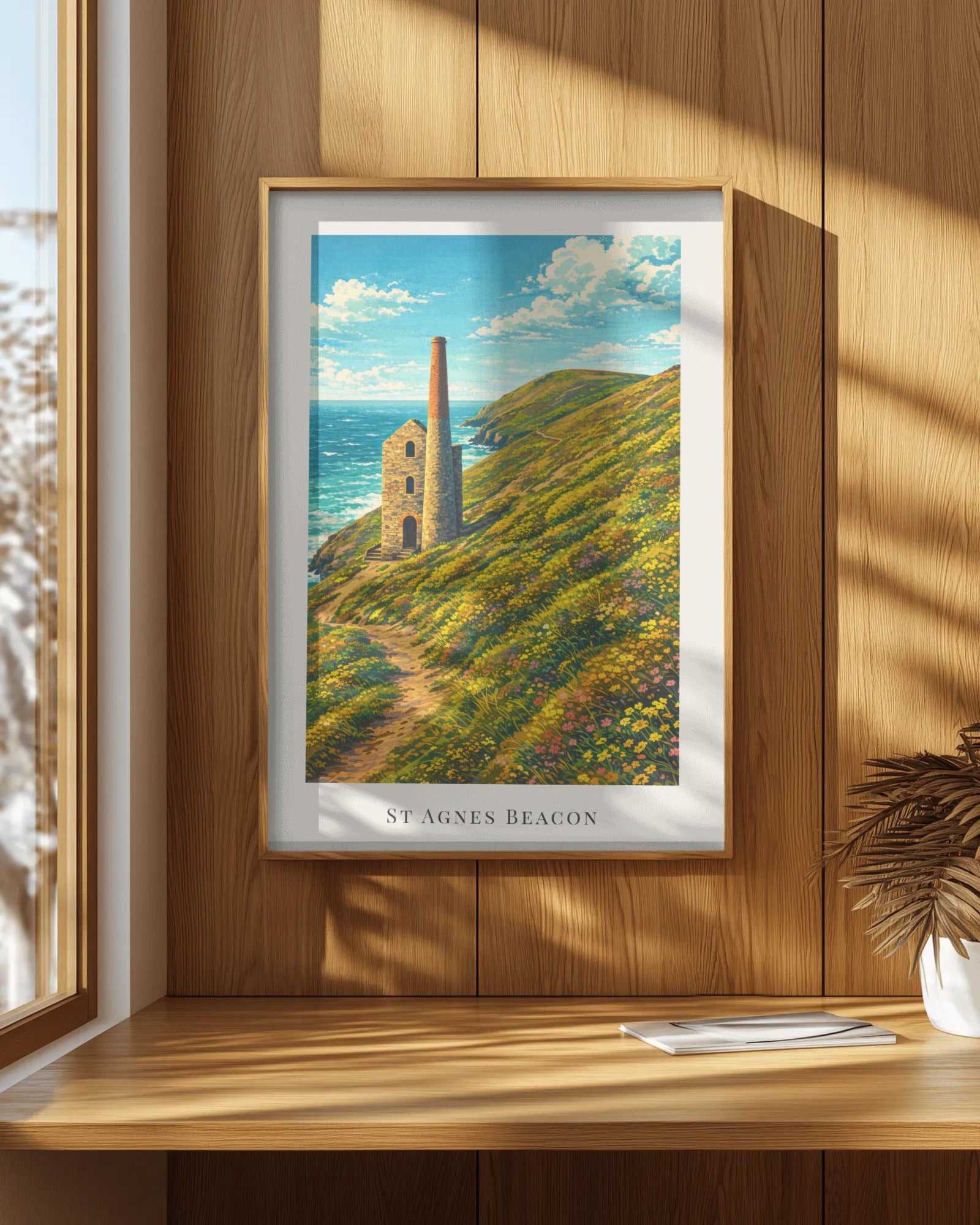 St Agnes Beacon Art Print, framed wall art (view 7)