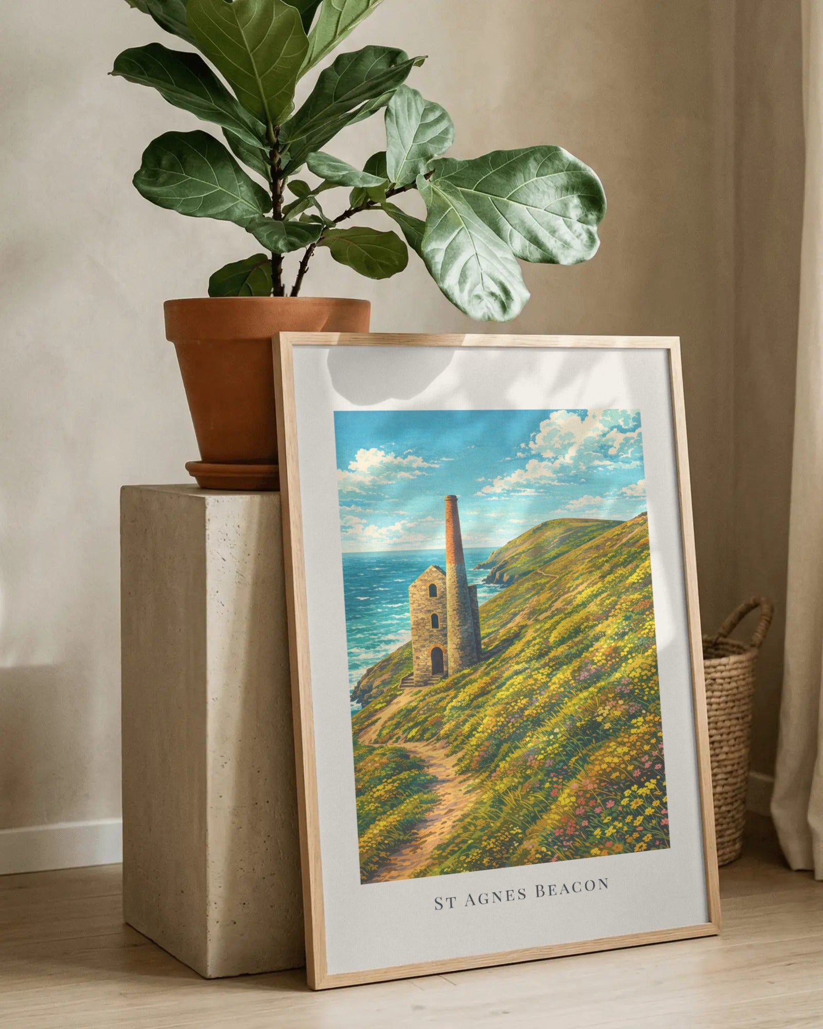 St Agnes Beacon Art Print, framed wall art (view 8)