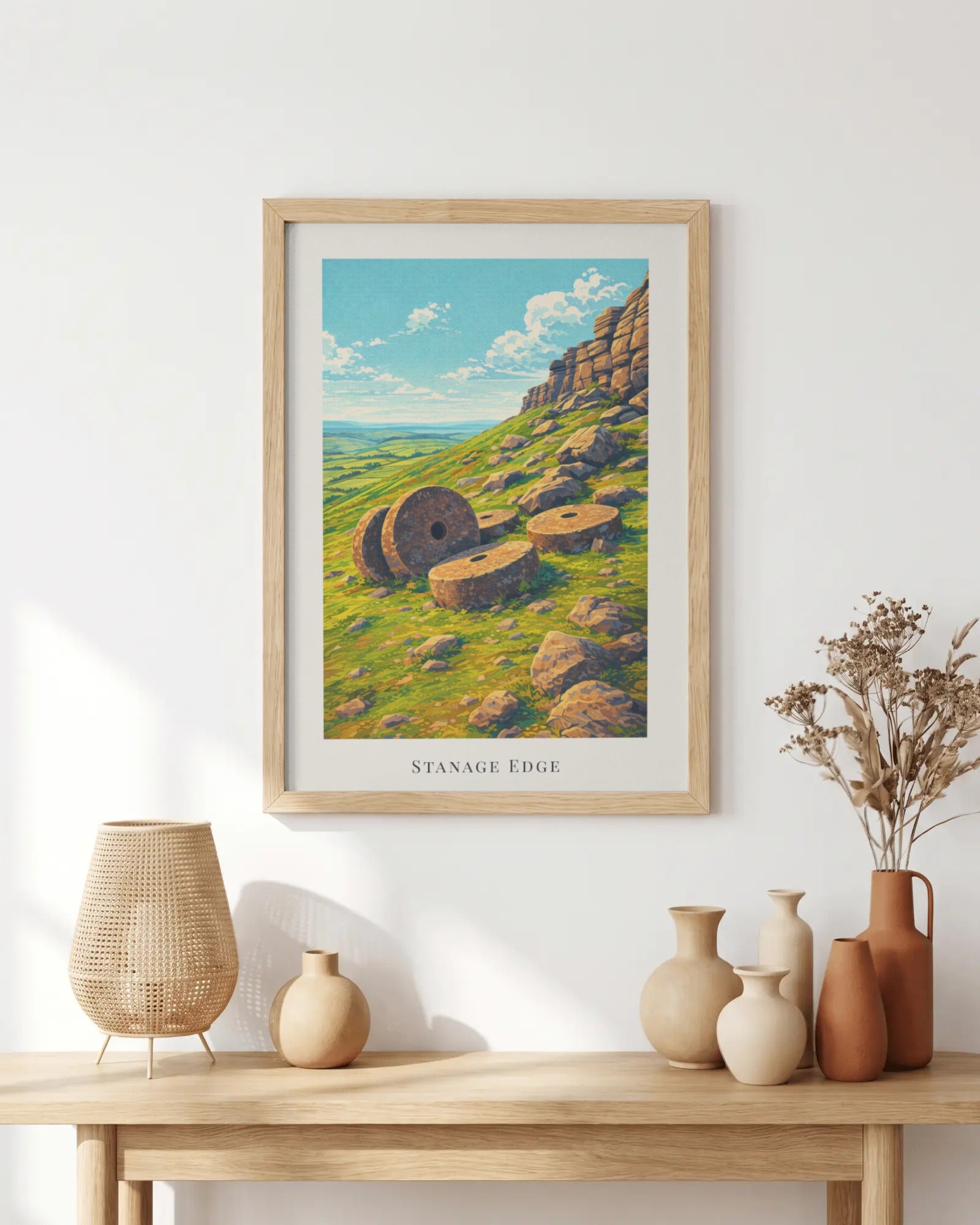 Stanage Edge Art Print
