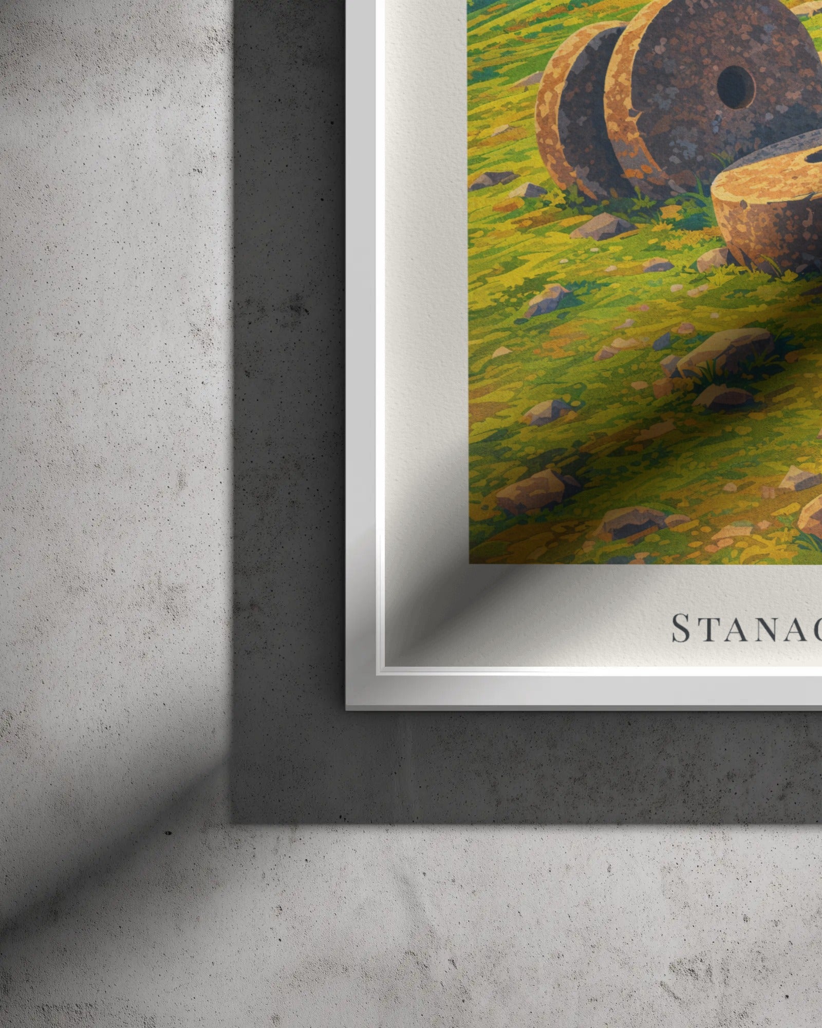 Stanage Edge Art Print, framed wall art (view 3)