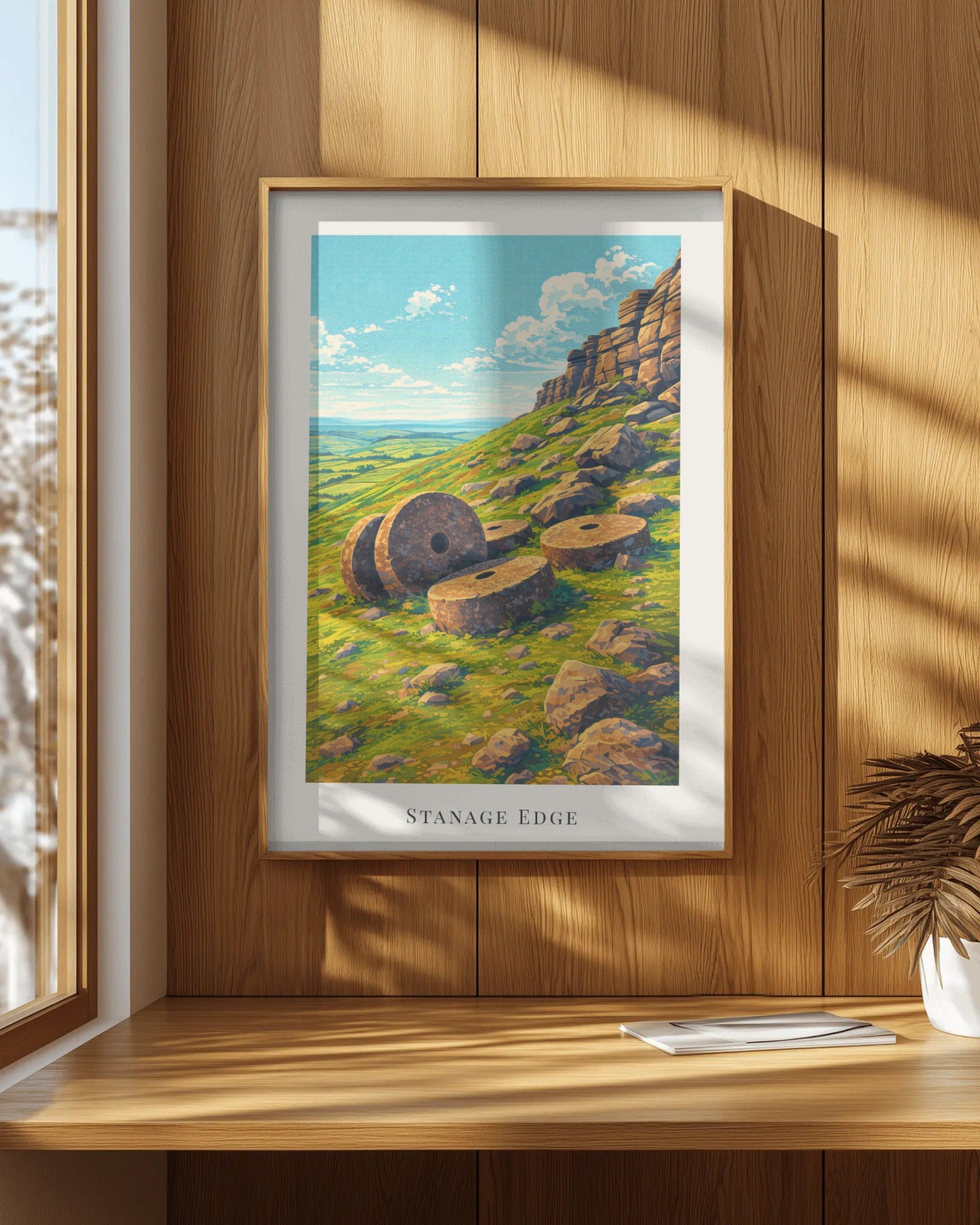 Stanage Edge Art Print, framed wall art (view 7)