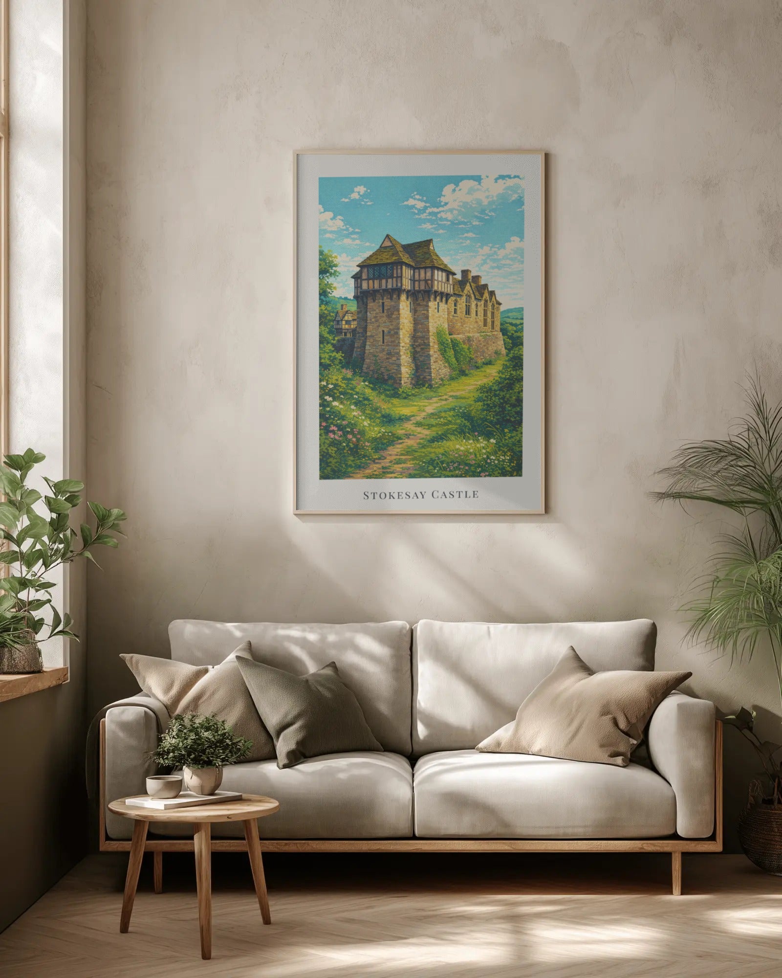 Stokesay Castle Art Print, framed wall art (view 2)