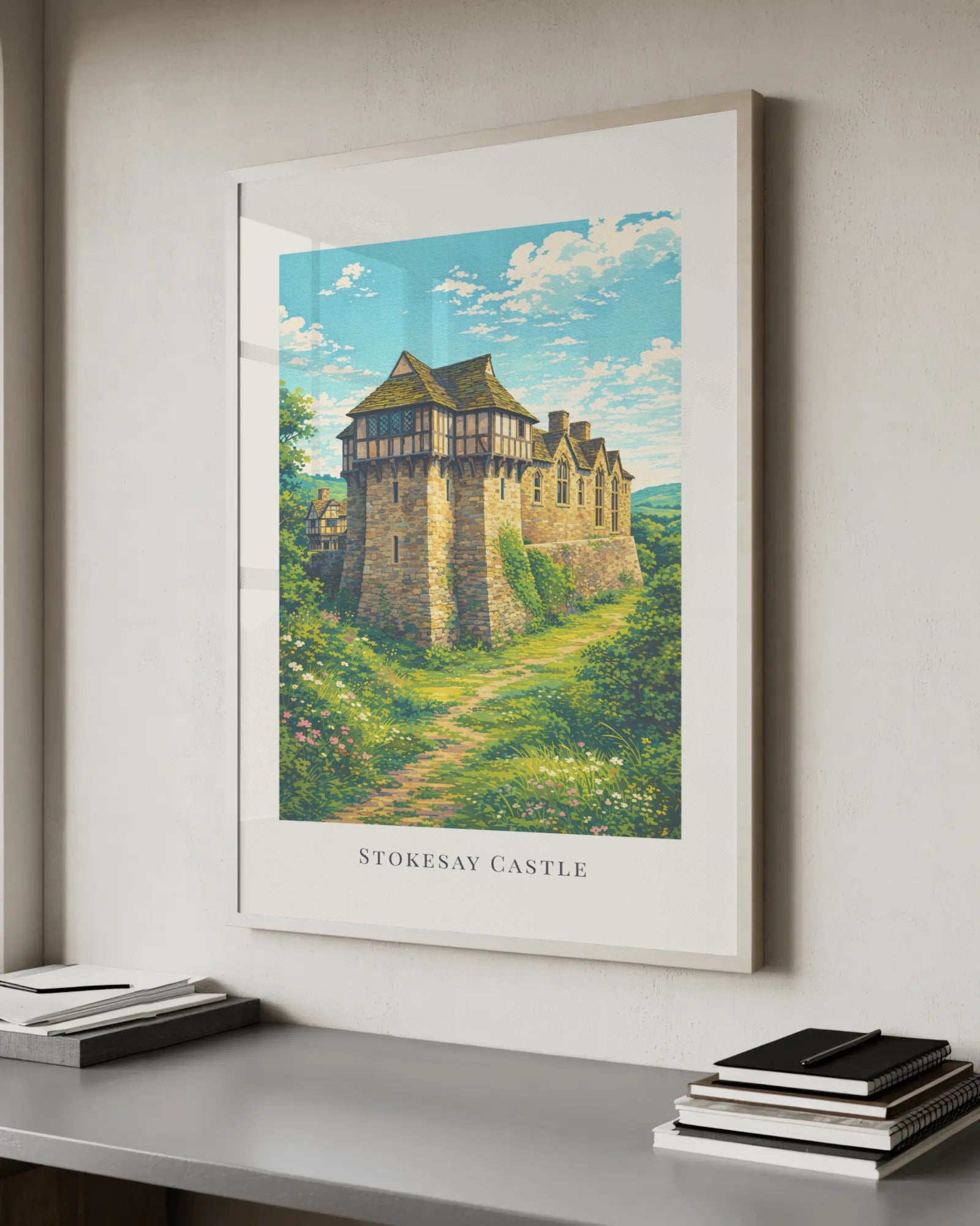 Stokesay Castle Art Print, framed wall art (view 6)