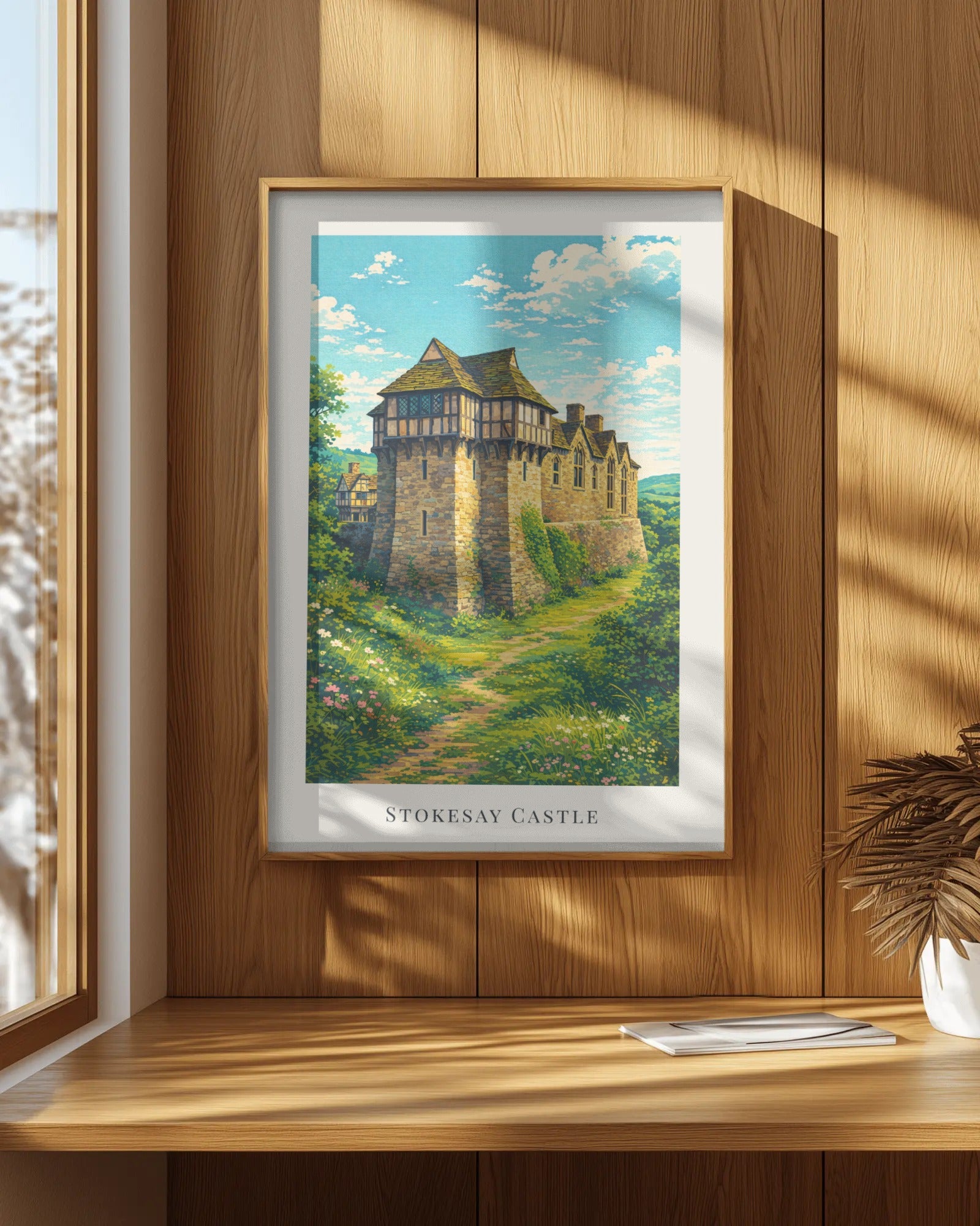 Stokesay Castle Art Print, framed wall art (view 7)