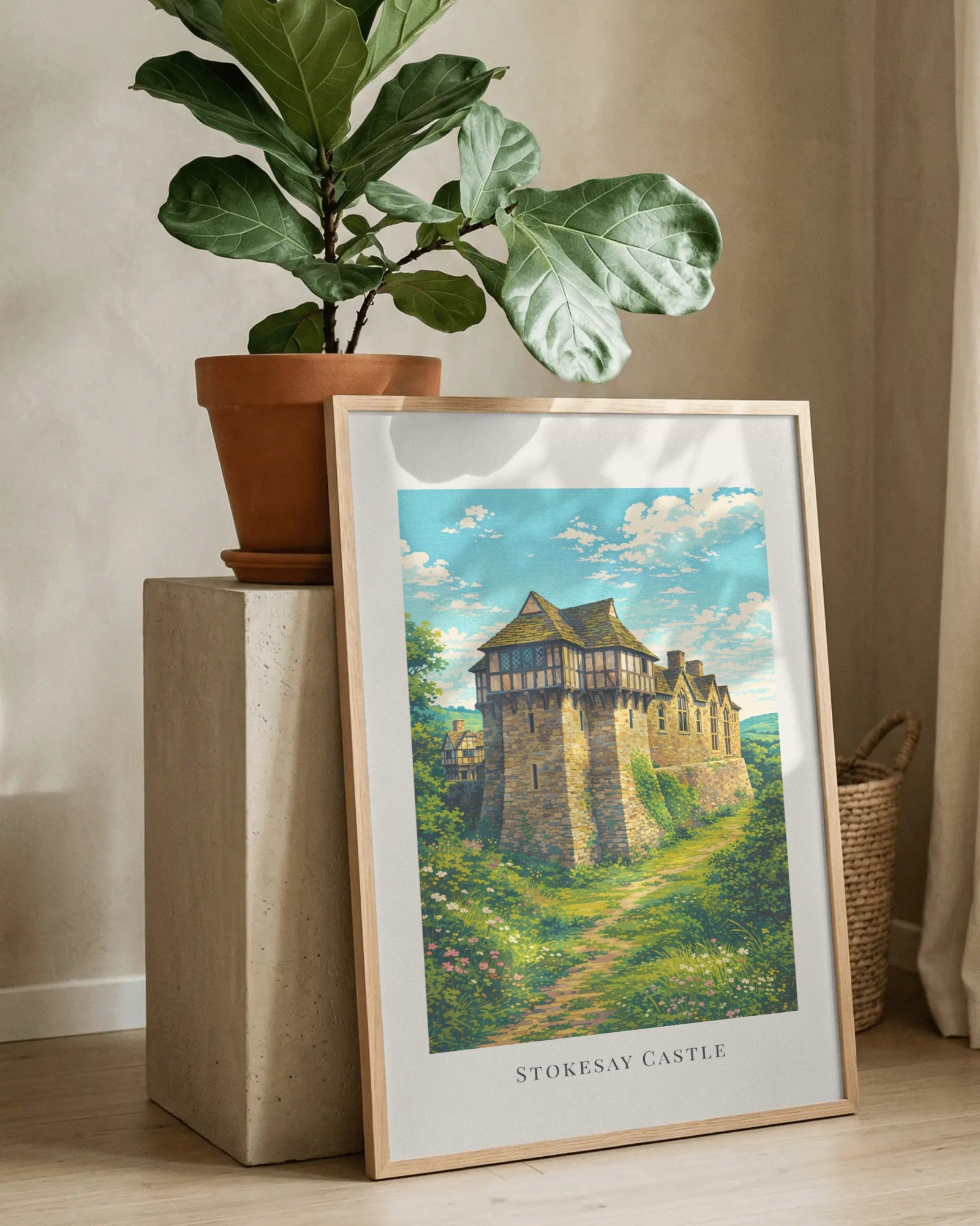 Stokesay Castle Art Print, framed wall art (view 8)