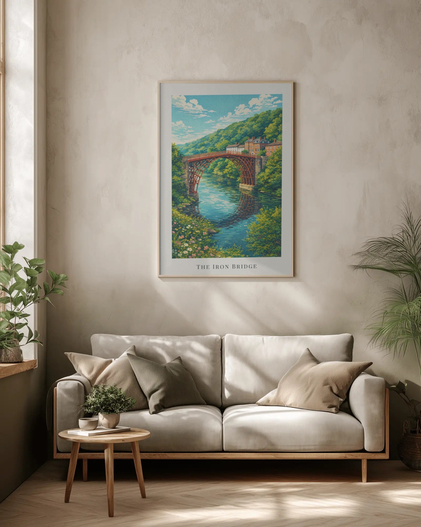 The Iron Bridge Art Print, framed wall art (view 2)