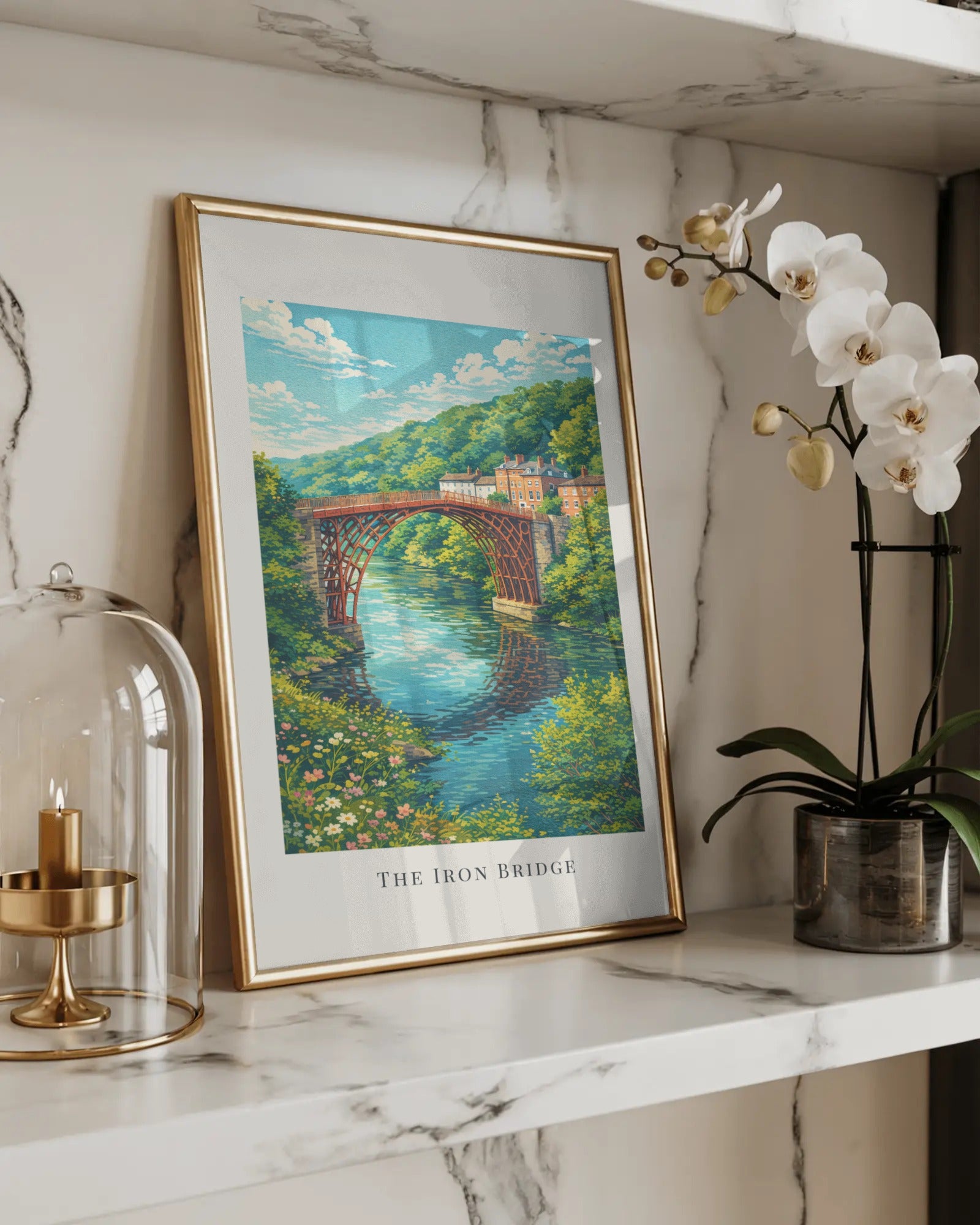 The Iron Bridge Art Print, framed wall art (view 5)