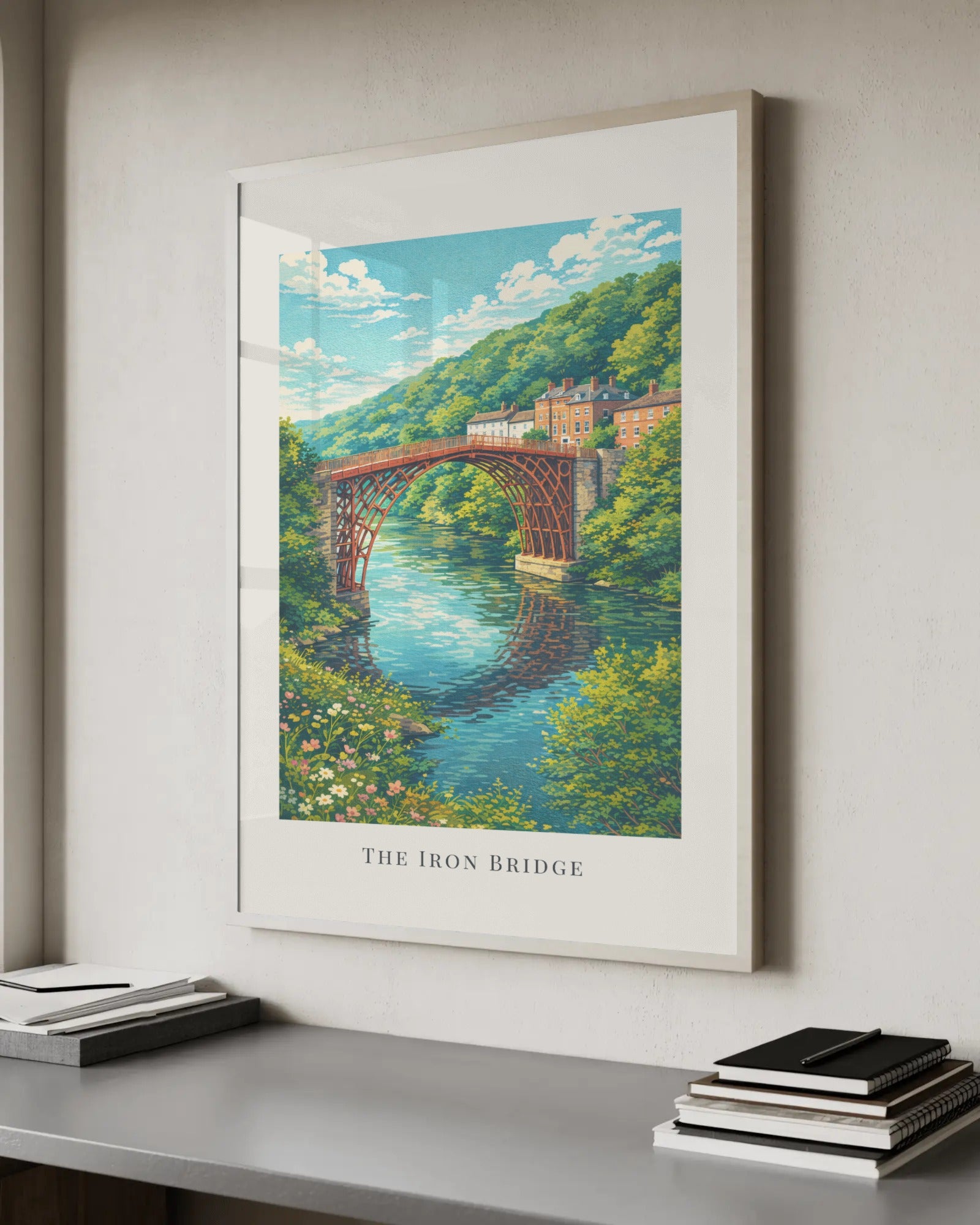 The Iron Bridge Art Print, framed wall art (view 6)