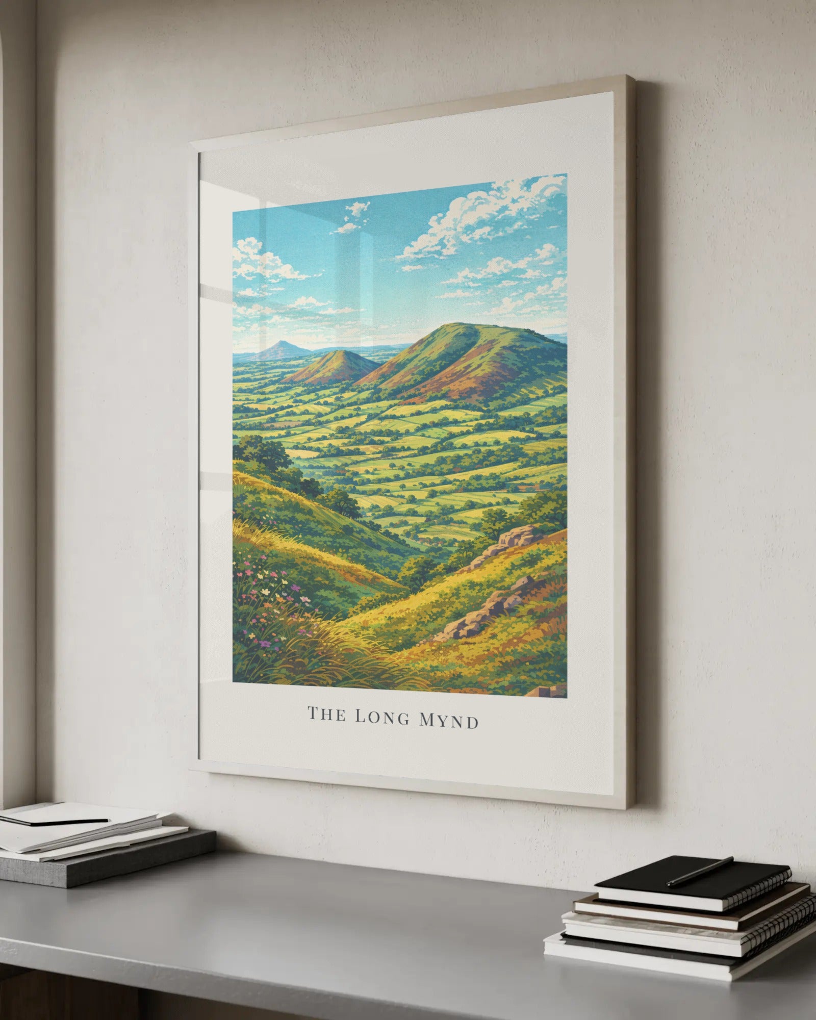 The Long Mynd Art Print, framed wall art (view 6)