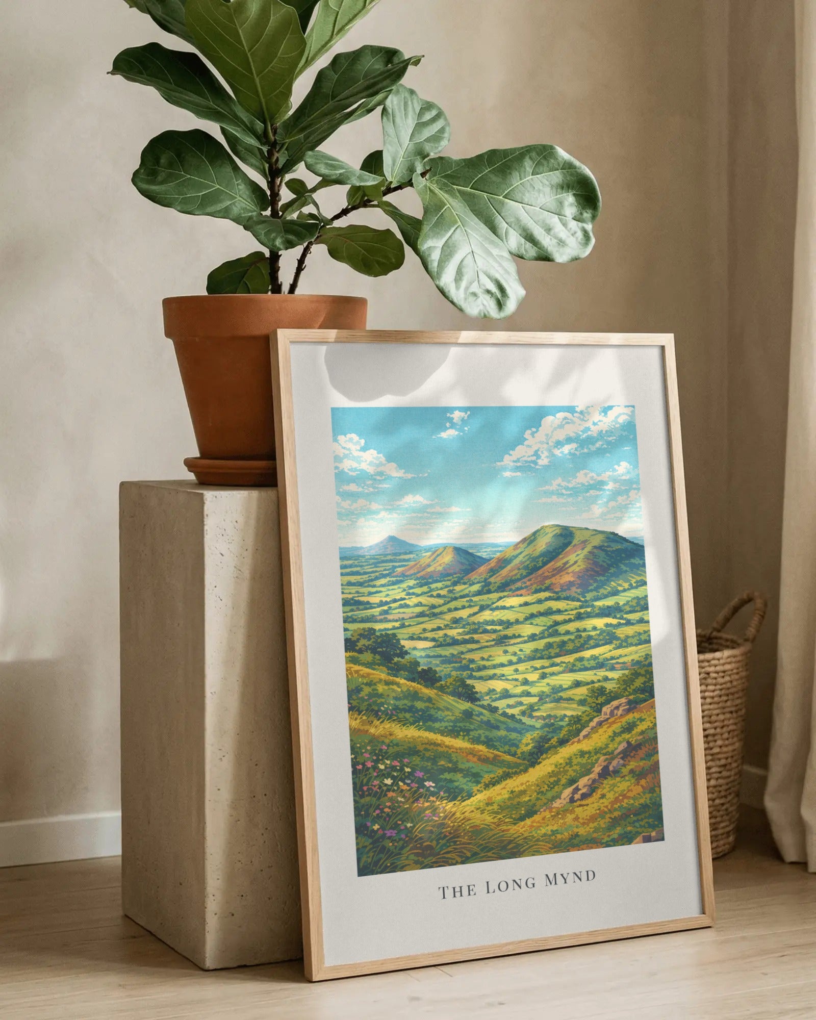 The Long Mynd Art Print, framed wall art (view 8)