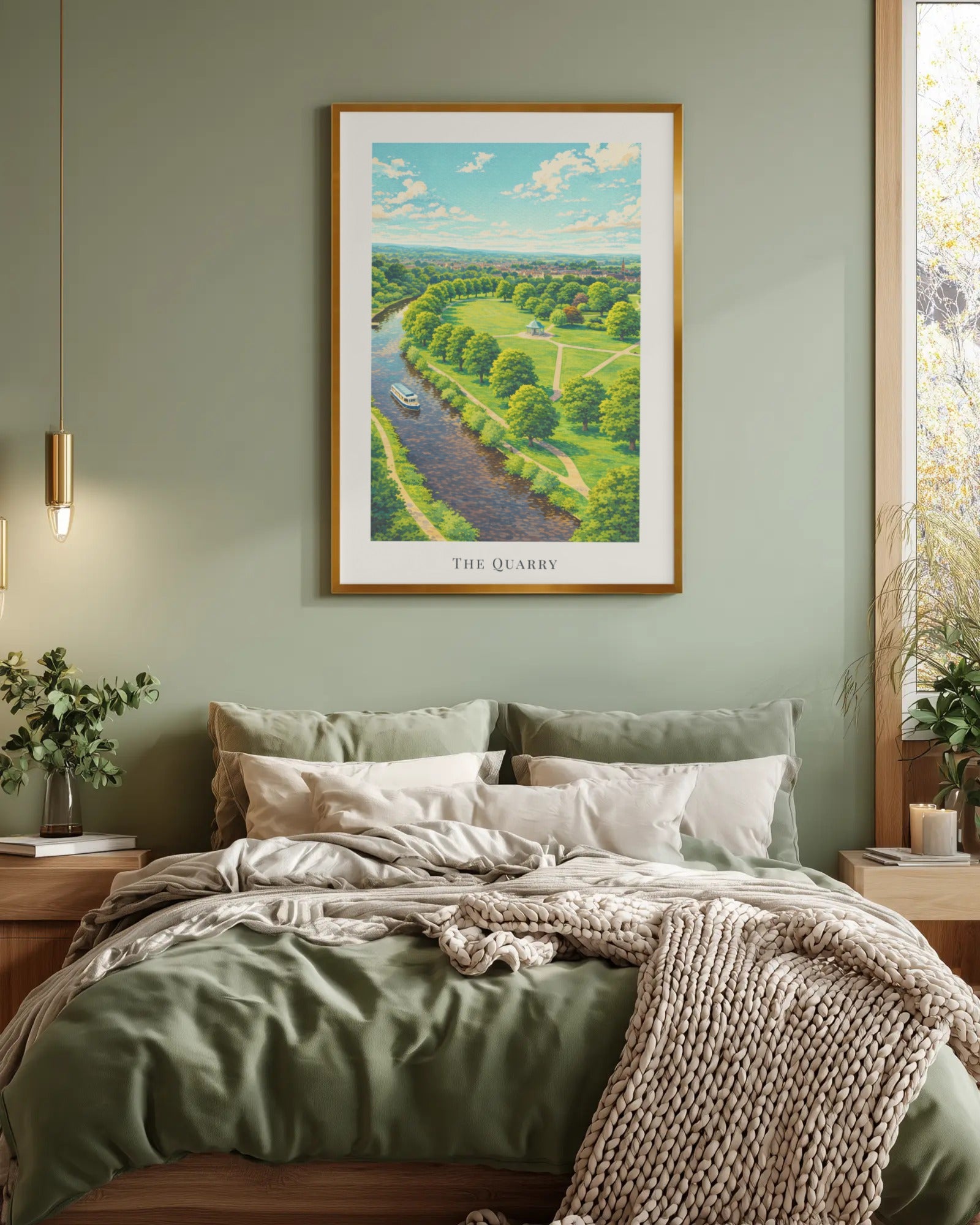 The Quarry Art Print, framed wall art (view 4)