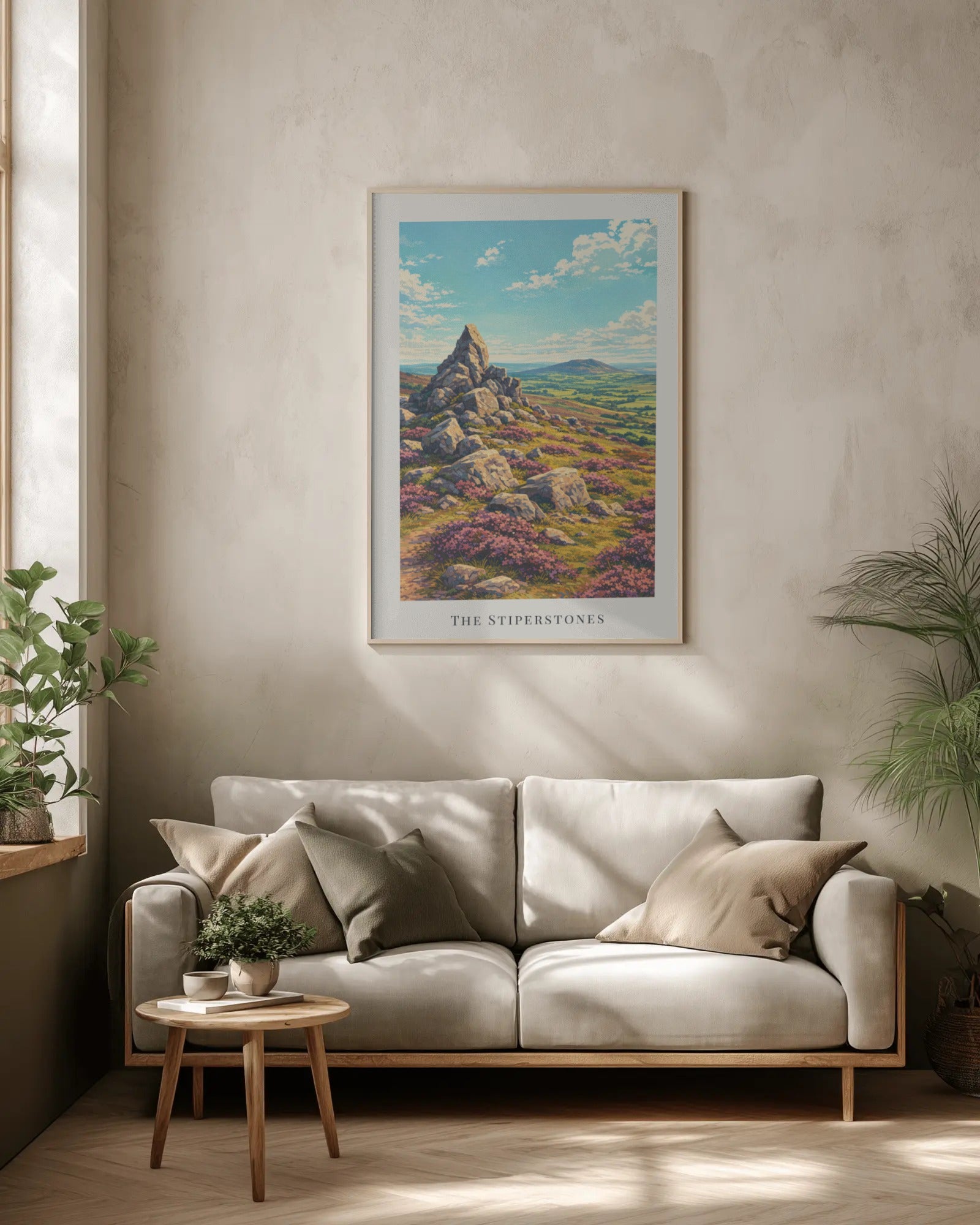 The Stiperstones Art Print, framed wall art (view 2)