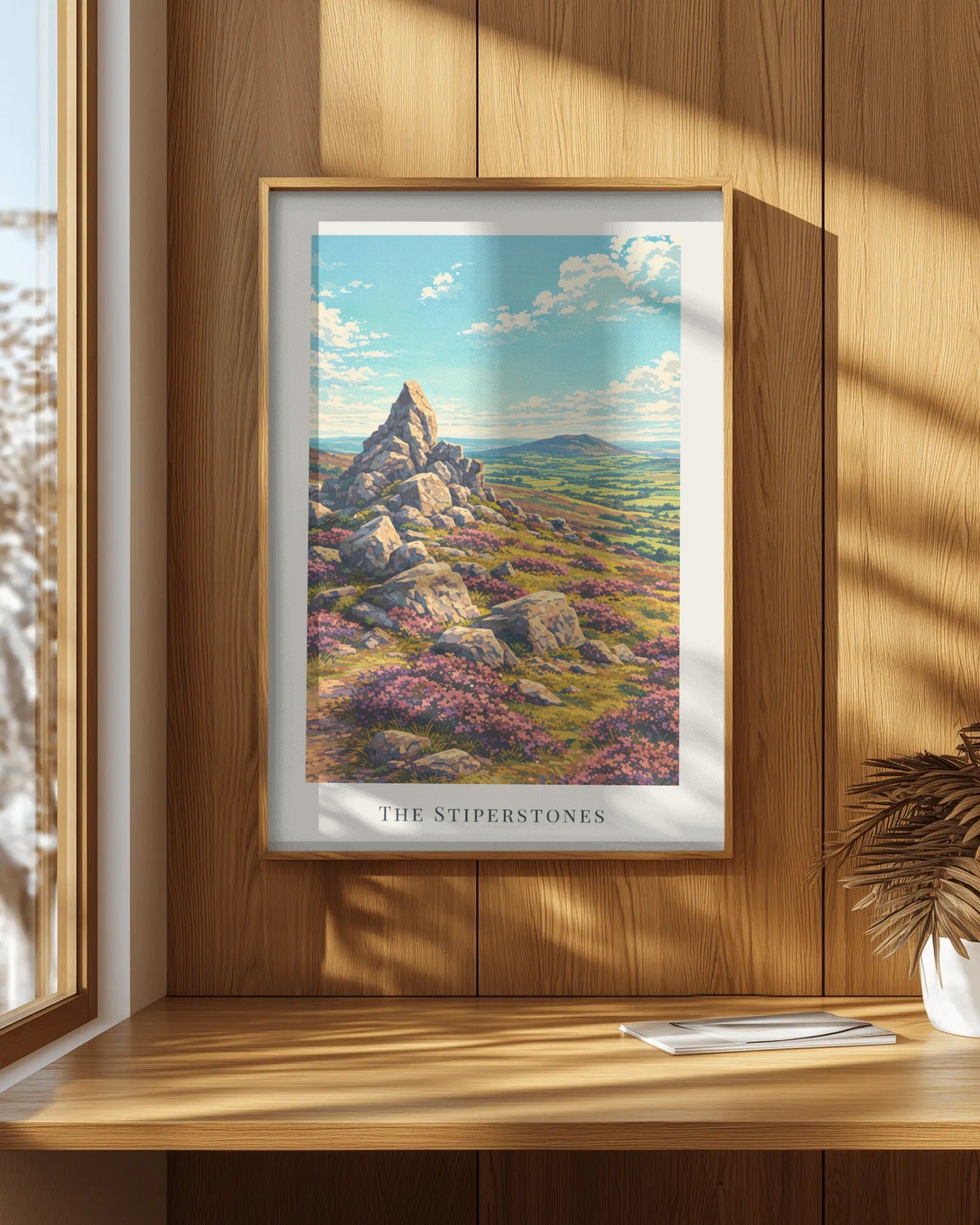 The Stiperstones Art Print, framed wall art (view 7)