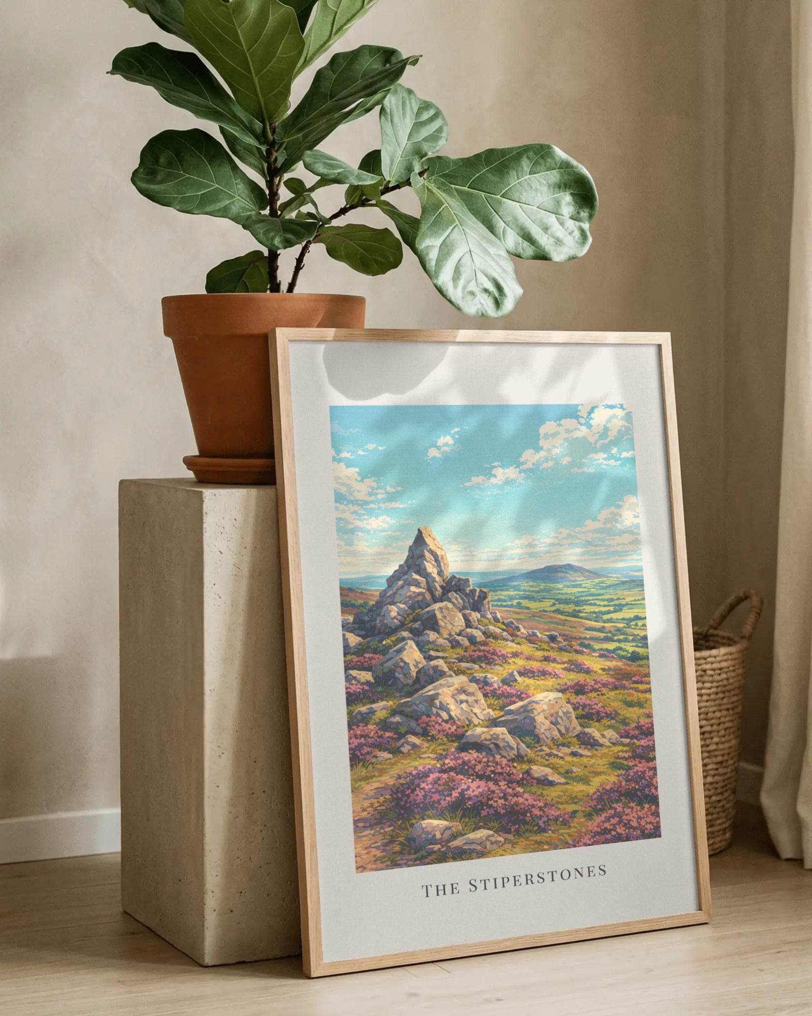 The Stiperstones Art Print, framed wall art (view 8)