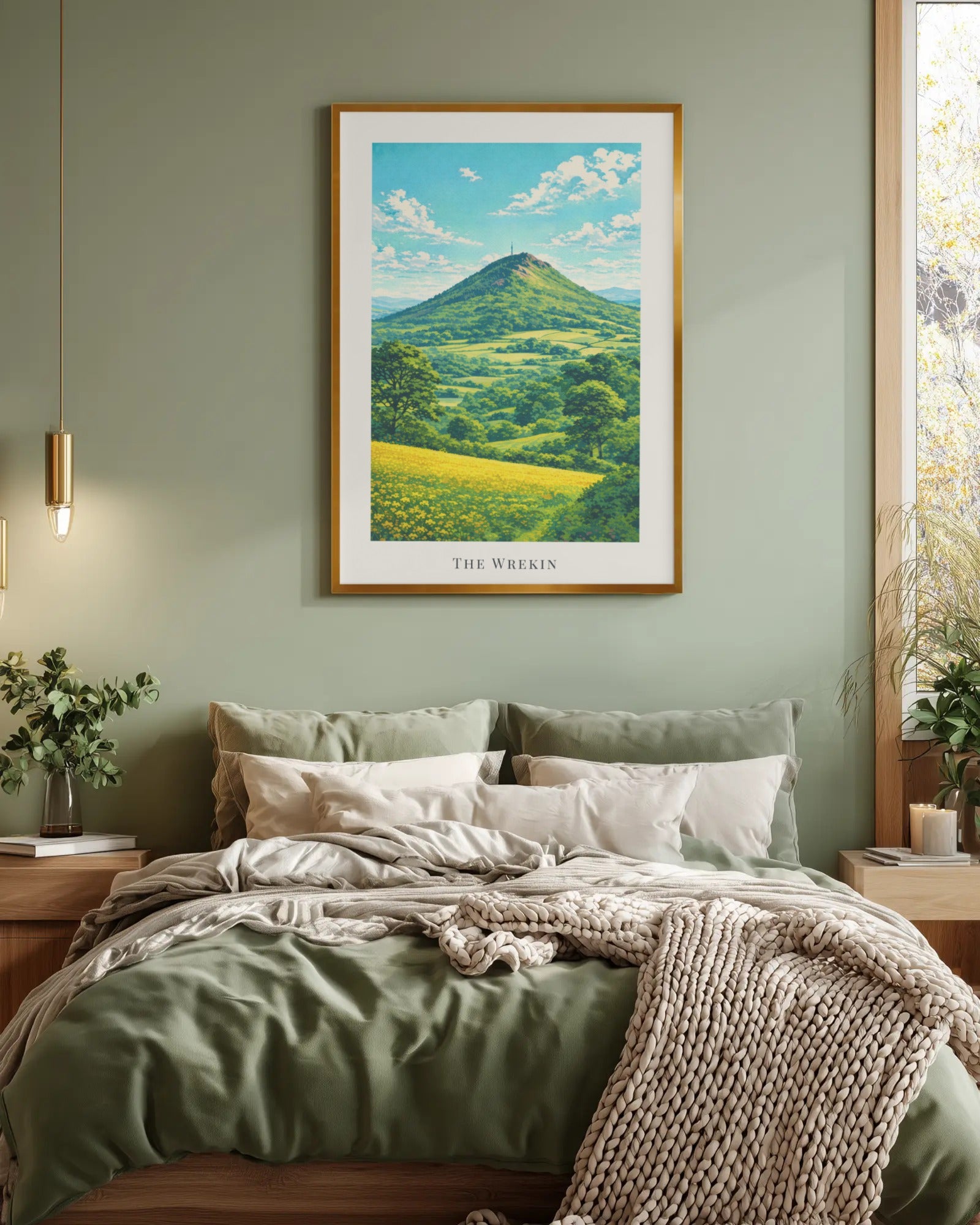 The Wrekin Art Print, framed wall art (view 4)