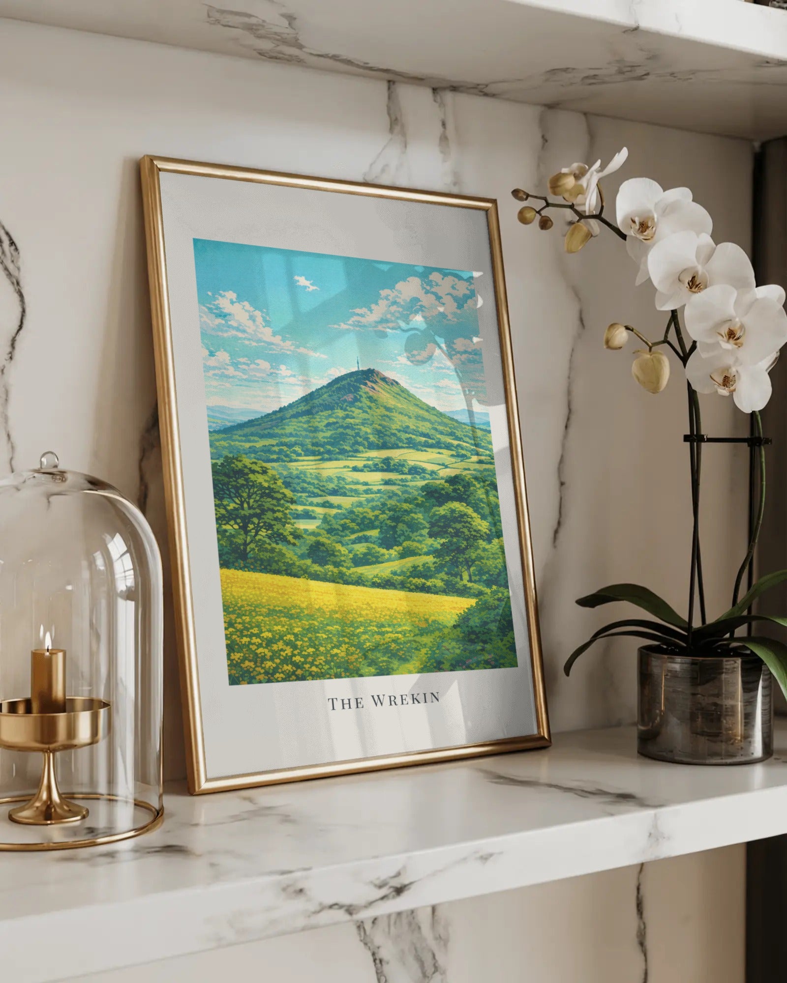 The Wrekin Art Print, framed wall art (view 5)