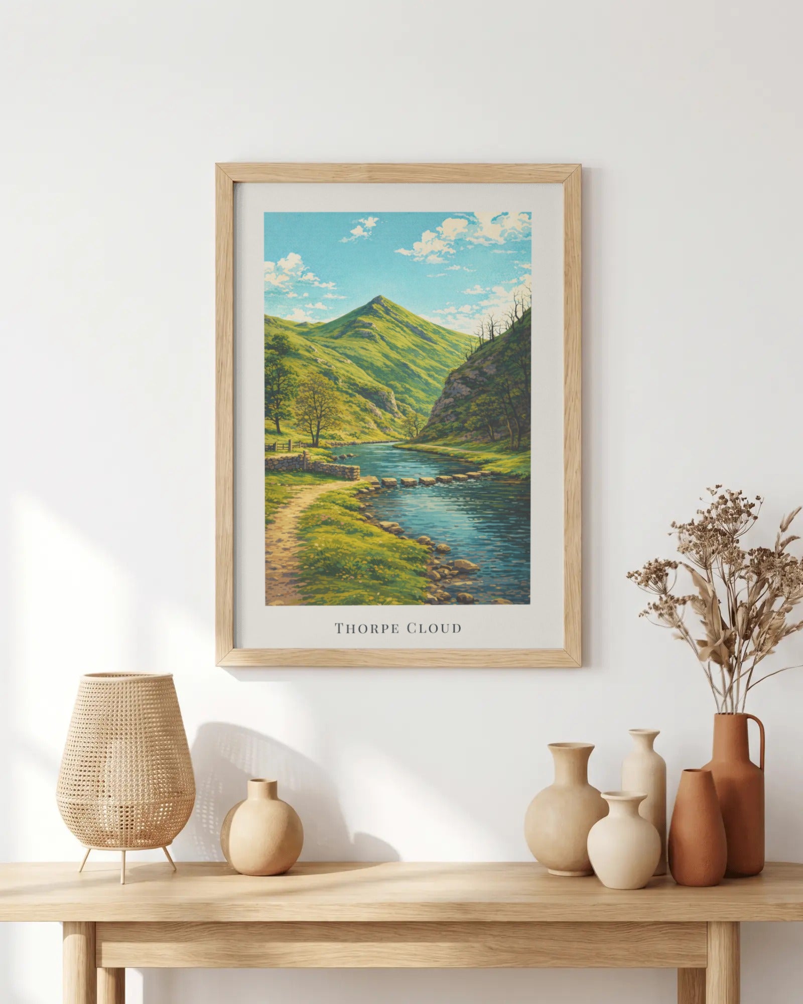 Thorpe Cloud Art Print