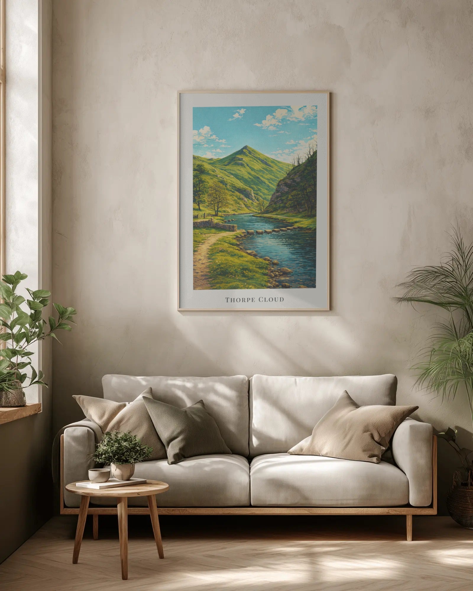 Thorpe Cloud Art Print, framed wall art (view 2)