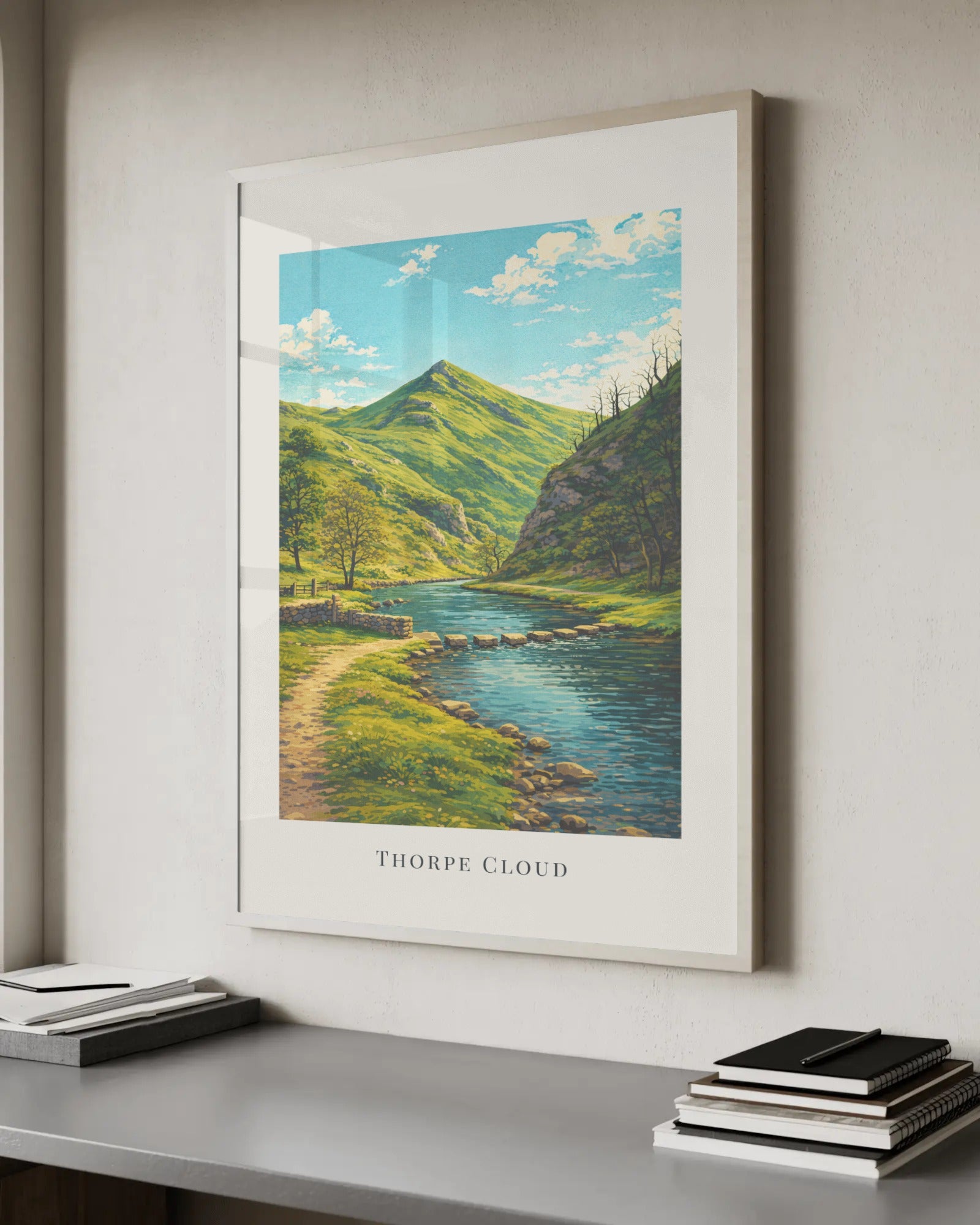 Thorpe Cloud Art Print, framed wall art (view 6)