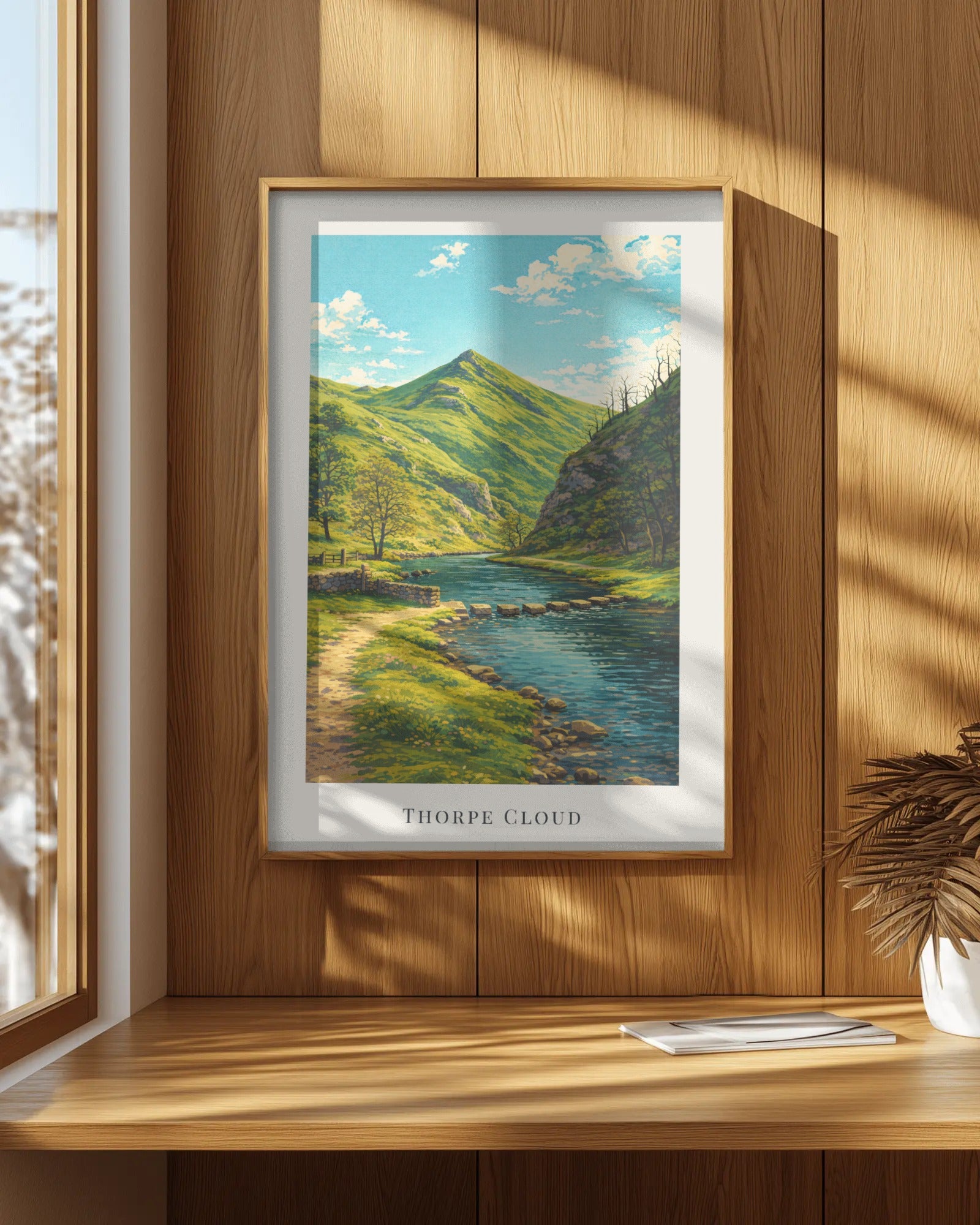 Thorpe Cloud Art Print, framed wall art (view 7)