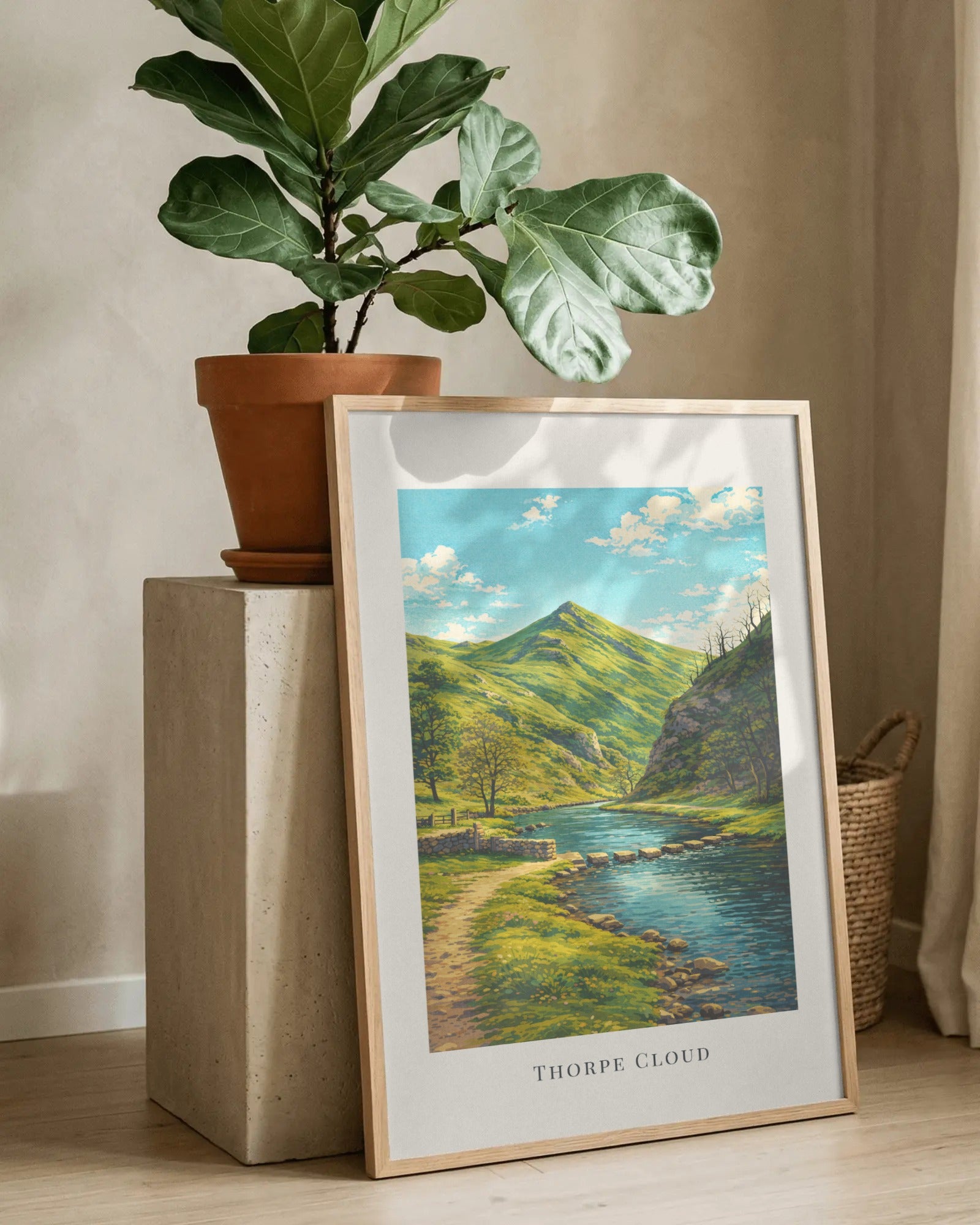Thorpe Cloud Art Print, framed wall art (view 8)