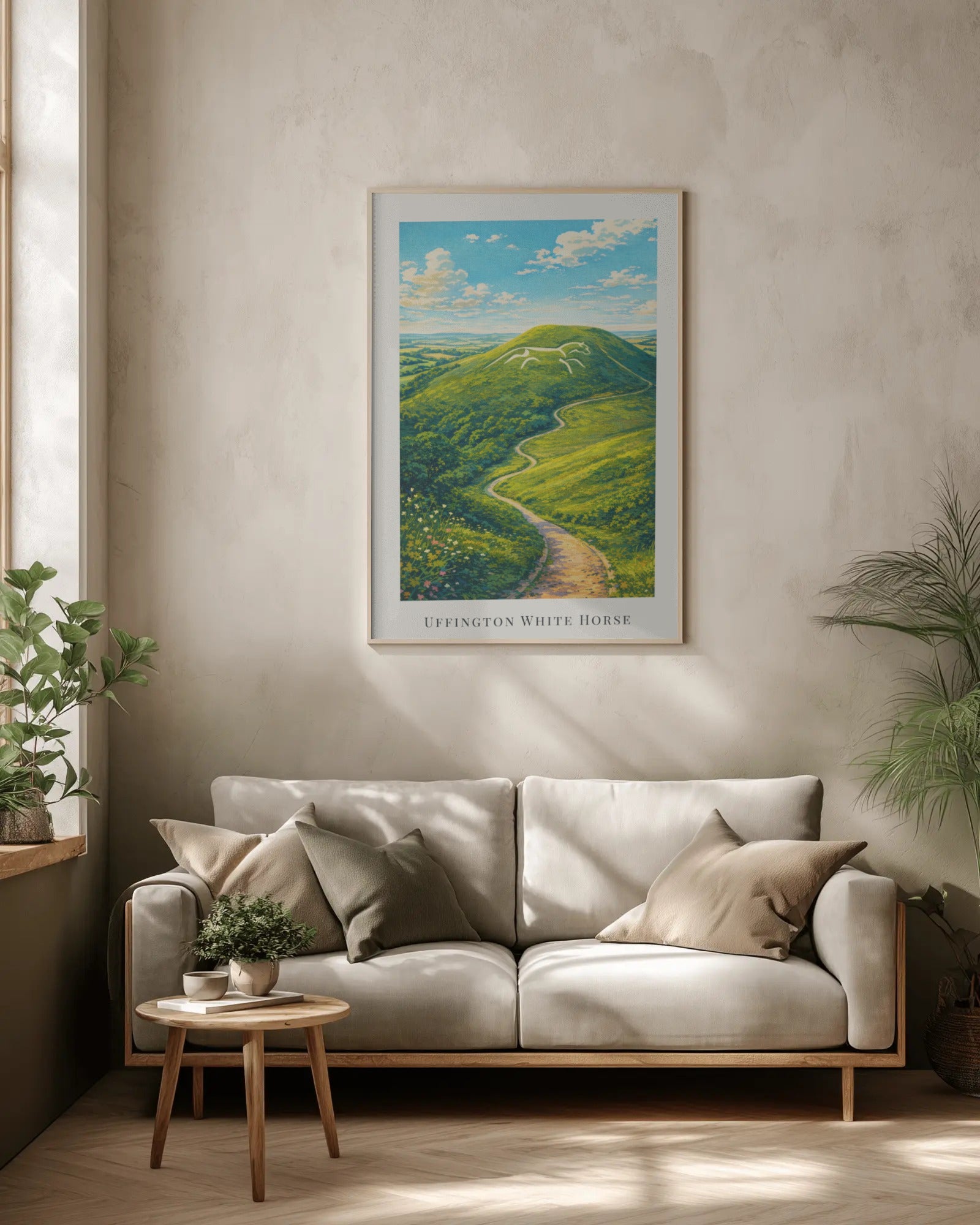 White Horse Hill Art Print, framed wall art (view 2)