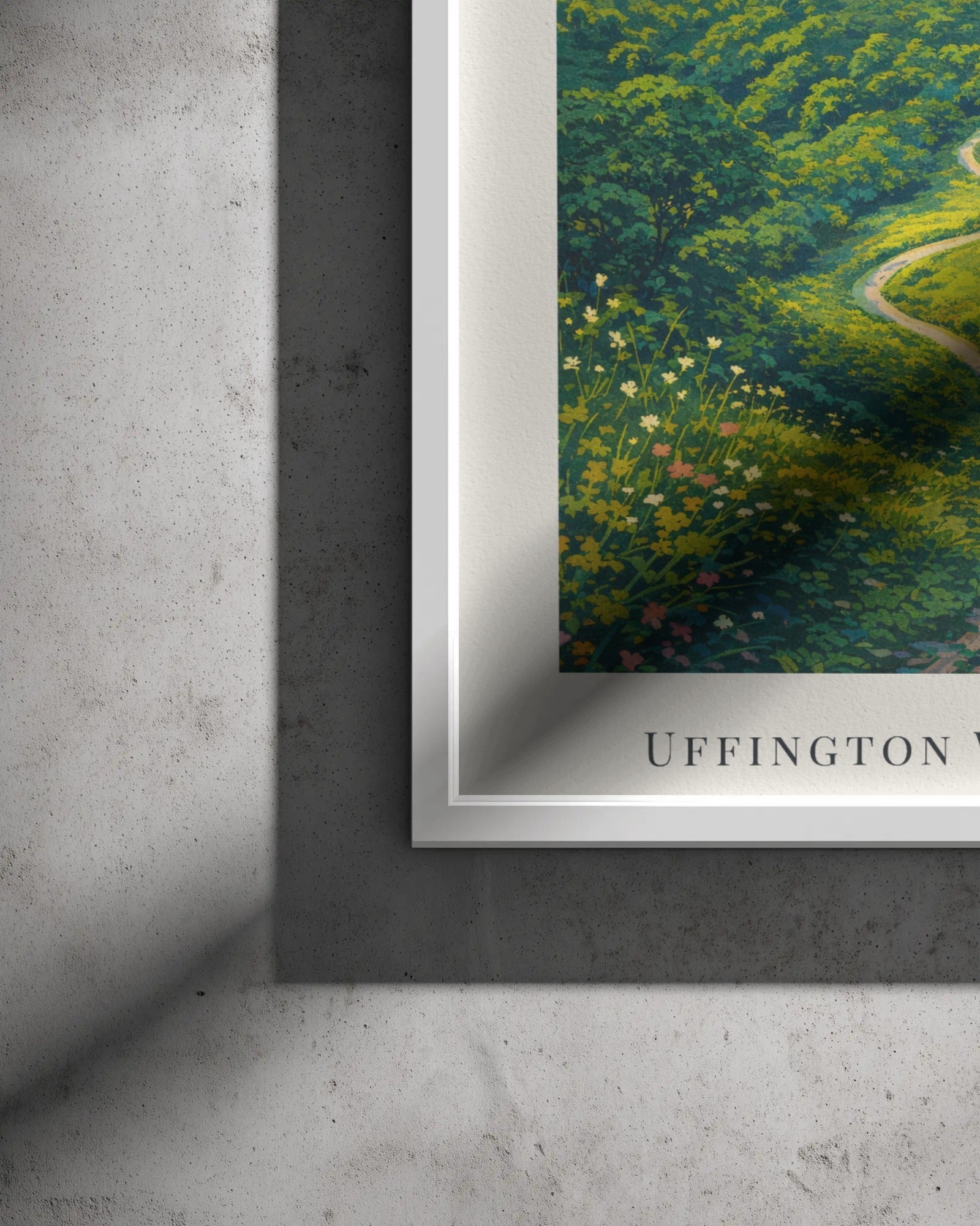 White Horse Hill Art Print, framed wall art (view 3)