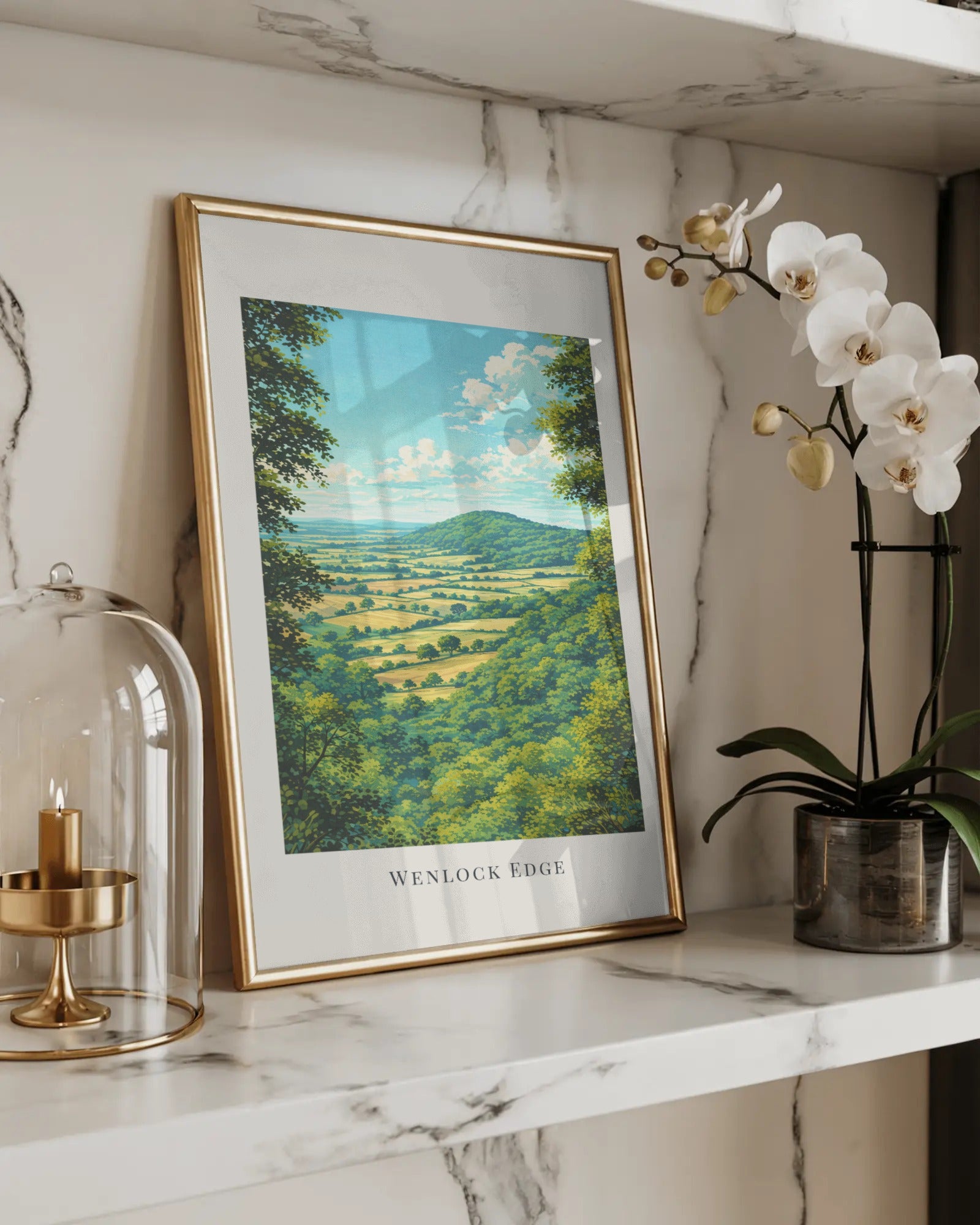 Wenlock Edge Art Print, framed wall art (view 5)