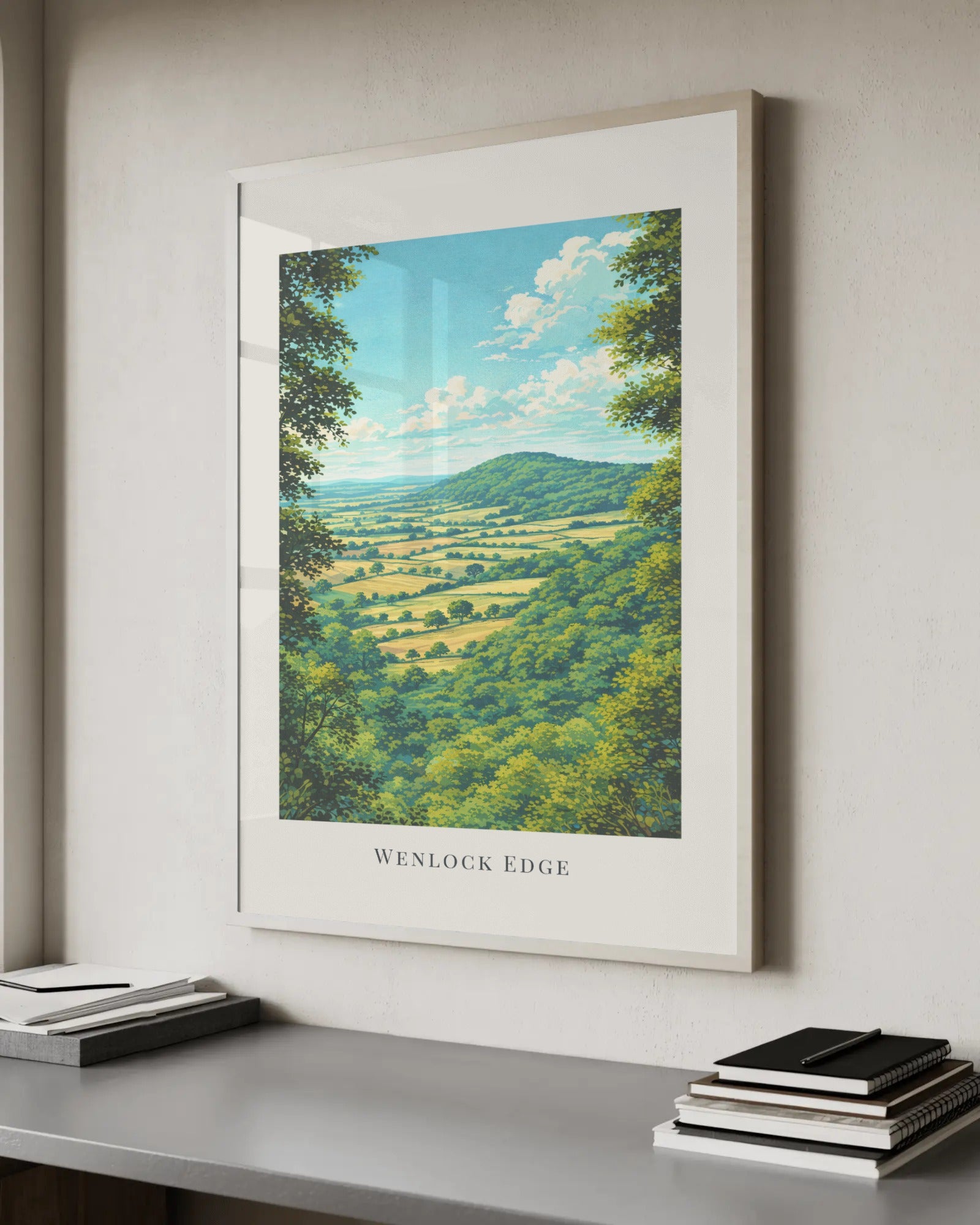 Wenlock Edge Art Print, framed wall art (view 6)