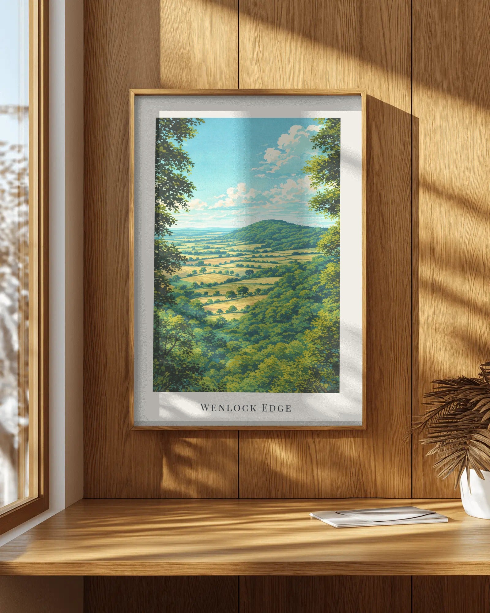 Wenlock Edge Art Print, framed wall art (view 7)