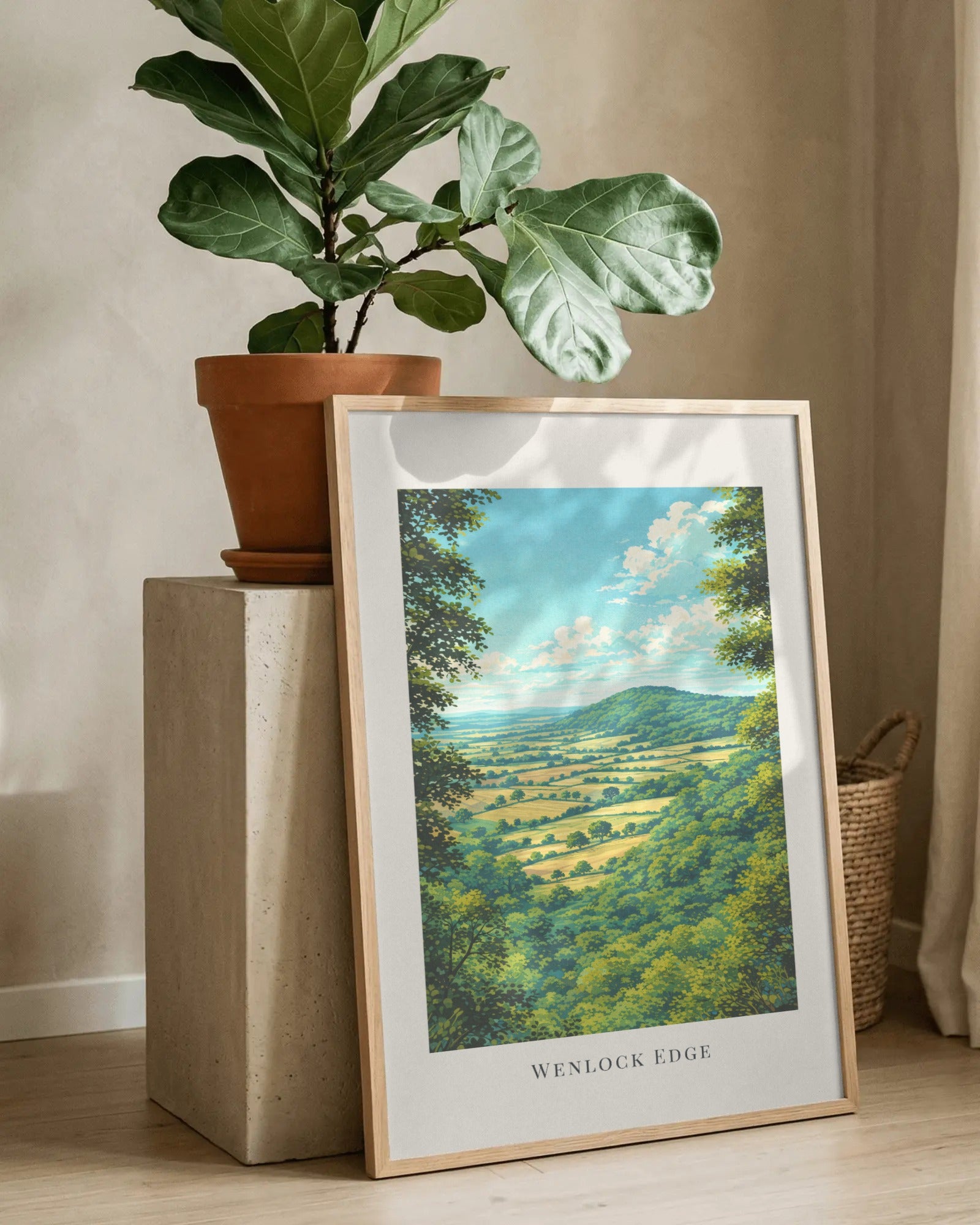 Wenlock Edge Art Print, framed wall art (view 8)