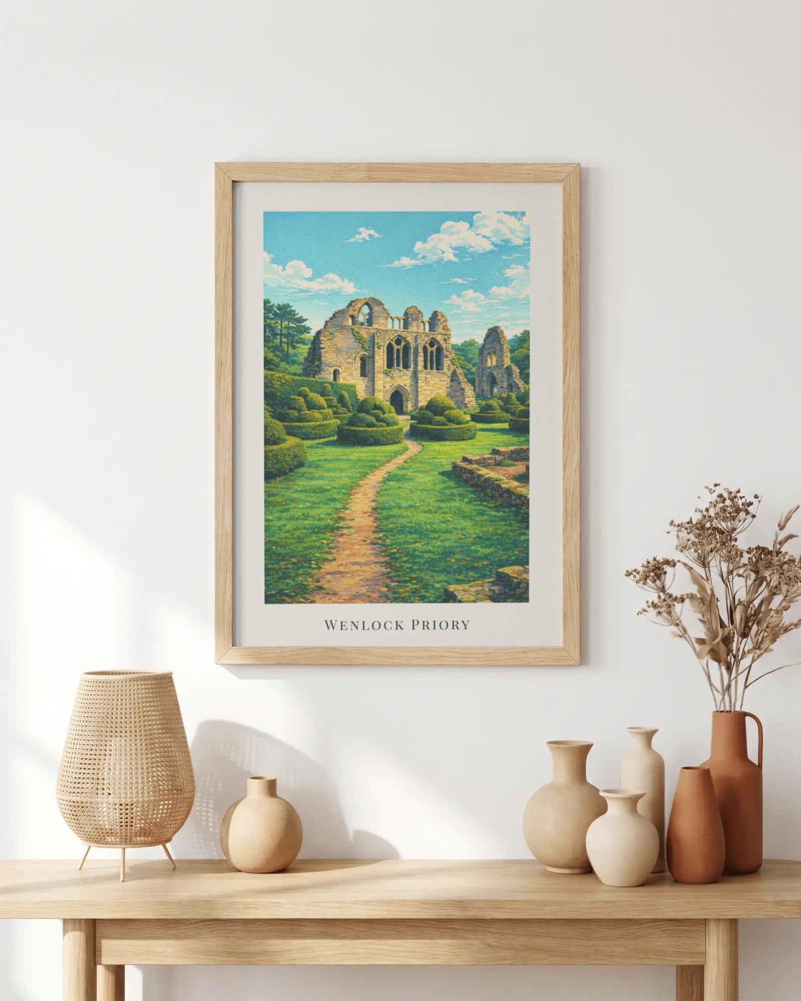 Wenlock Priory Art Print