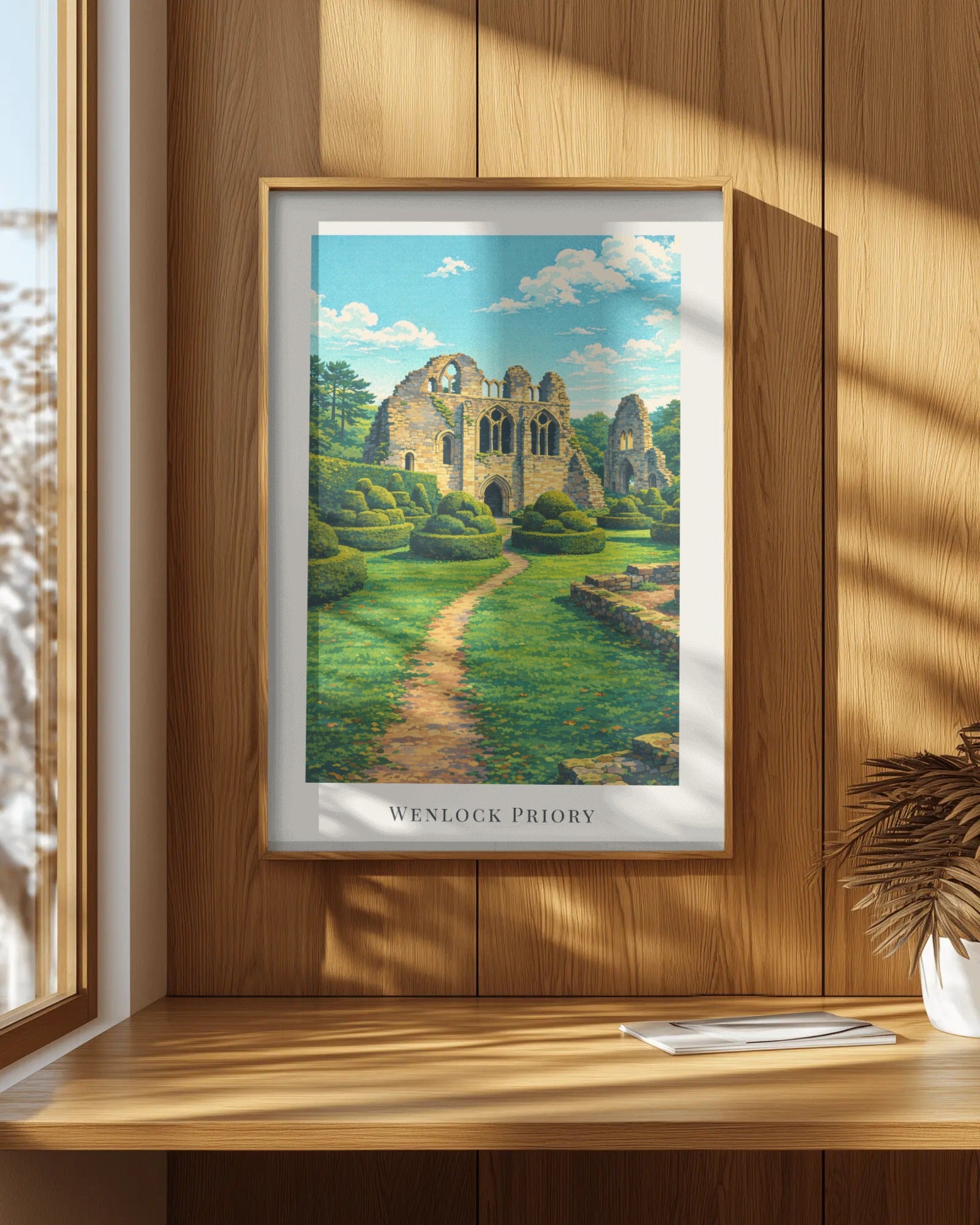 Wenlock Priory Art Print, framed wall art (view 7)