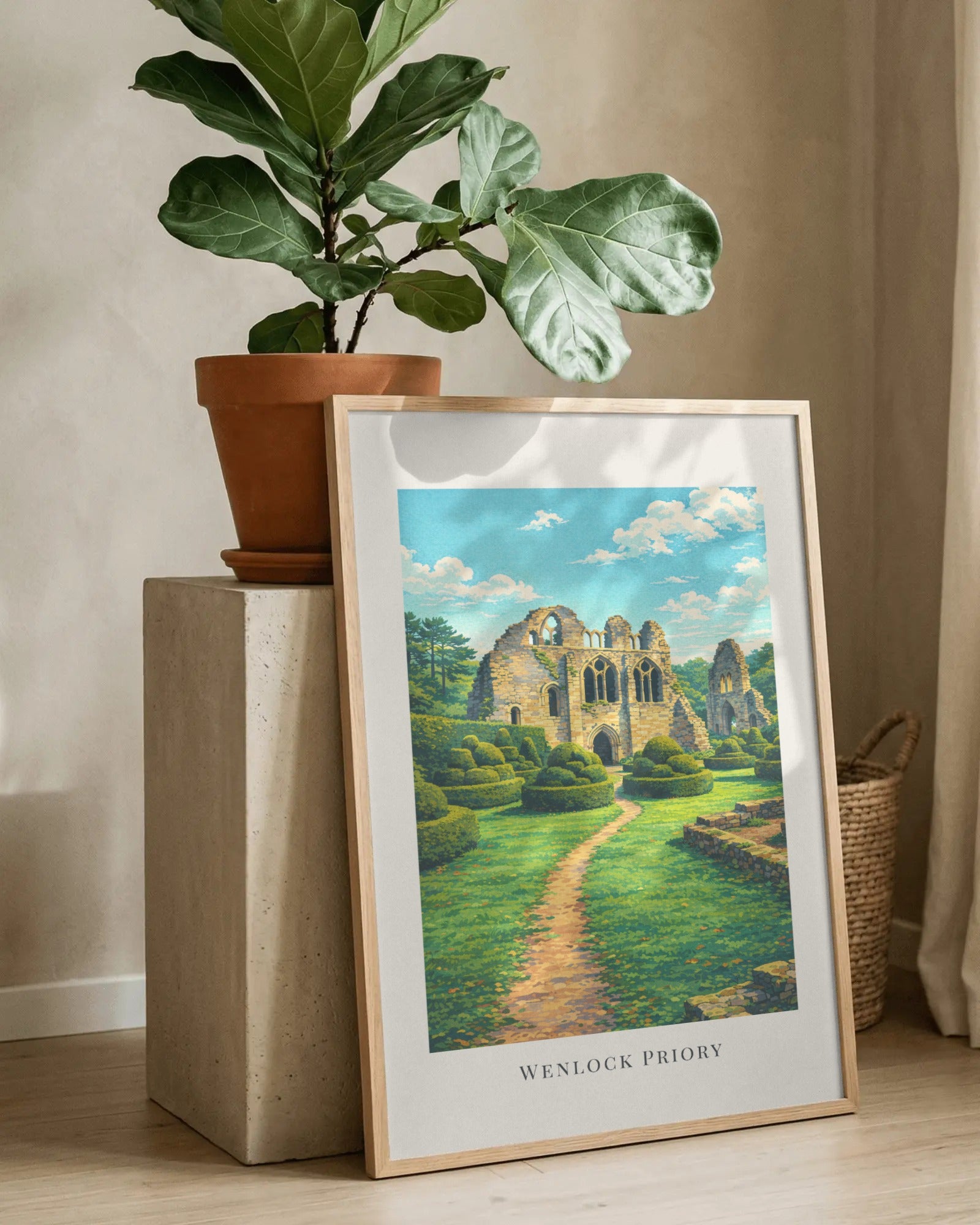 Wenlock Priory Art Print, framed wall art (view 8)
