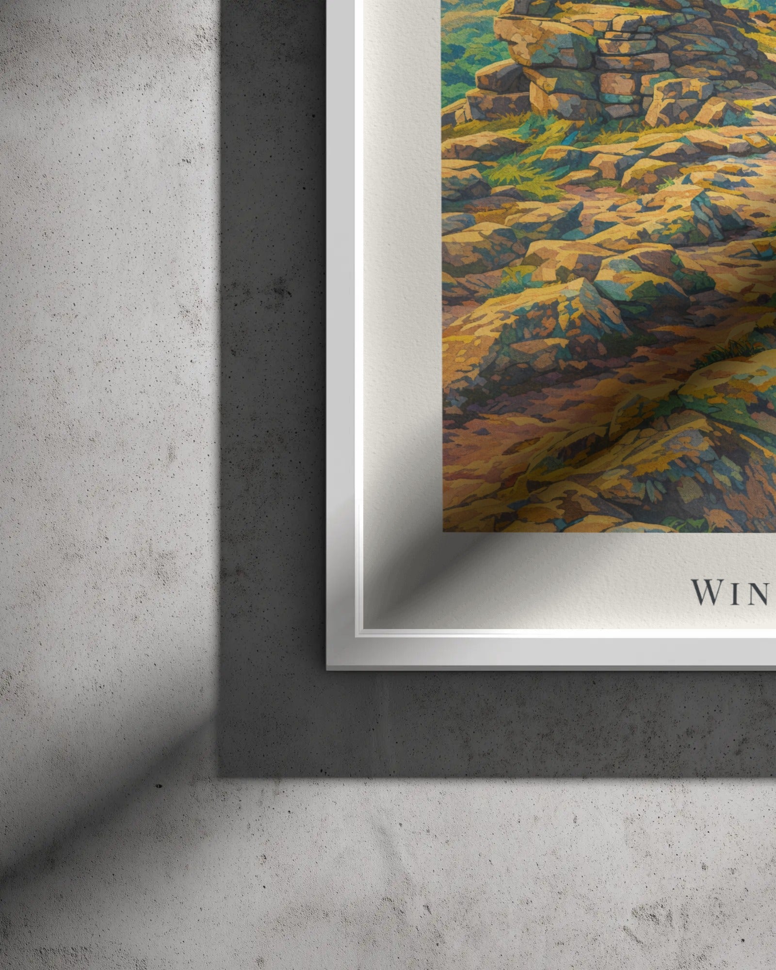 Win Hill Art Print, framed wall art (view 3)
