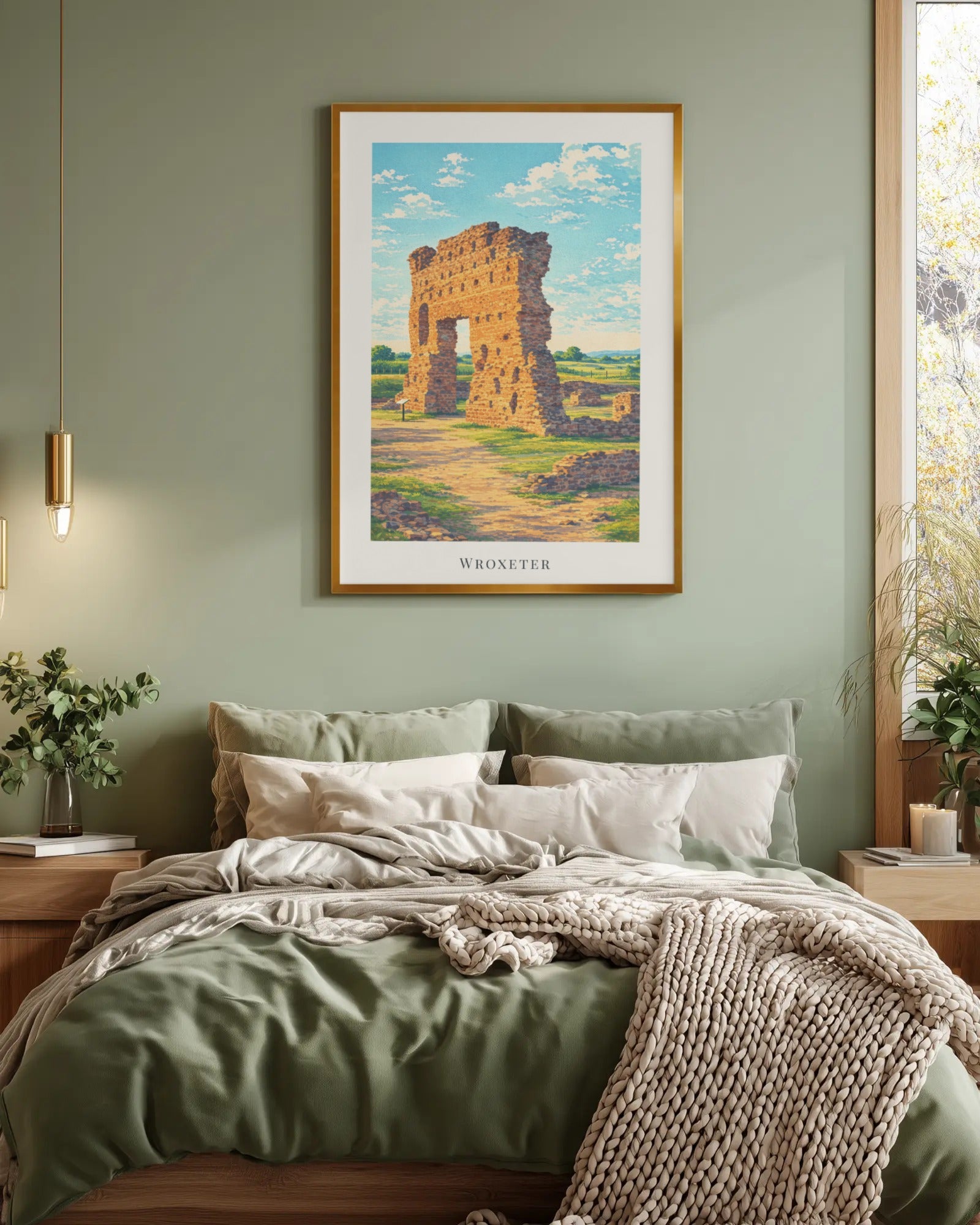 Wroxeter Art Print, framed wall art (view 4)