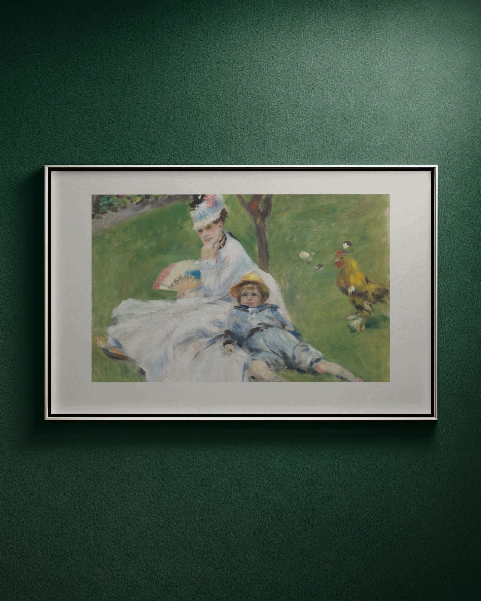 Madame Monet and Her Son Art Print by Pierre-Auguste Renoir