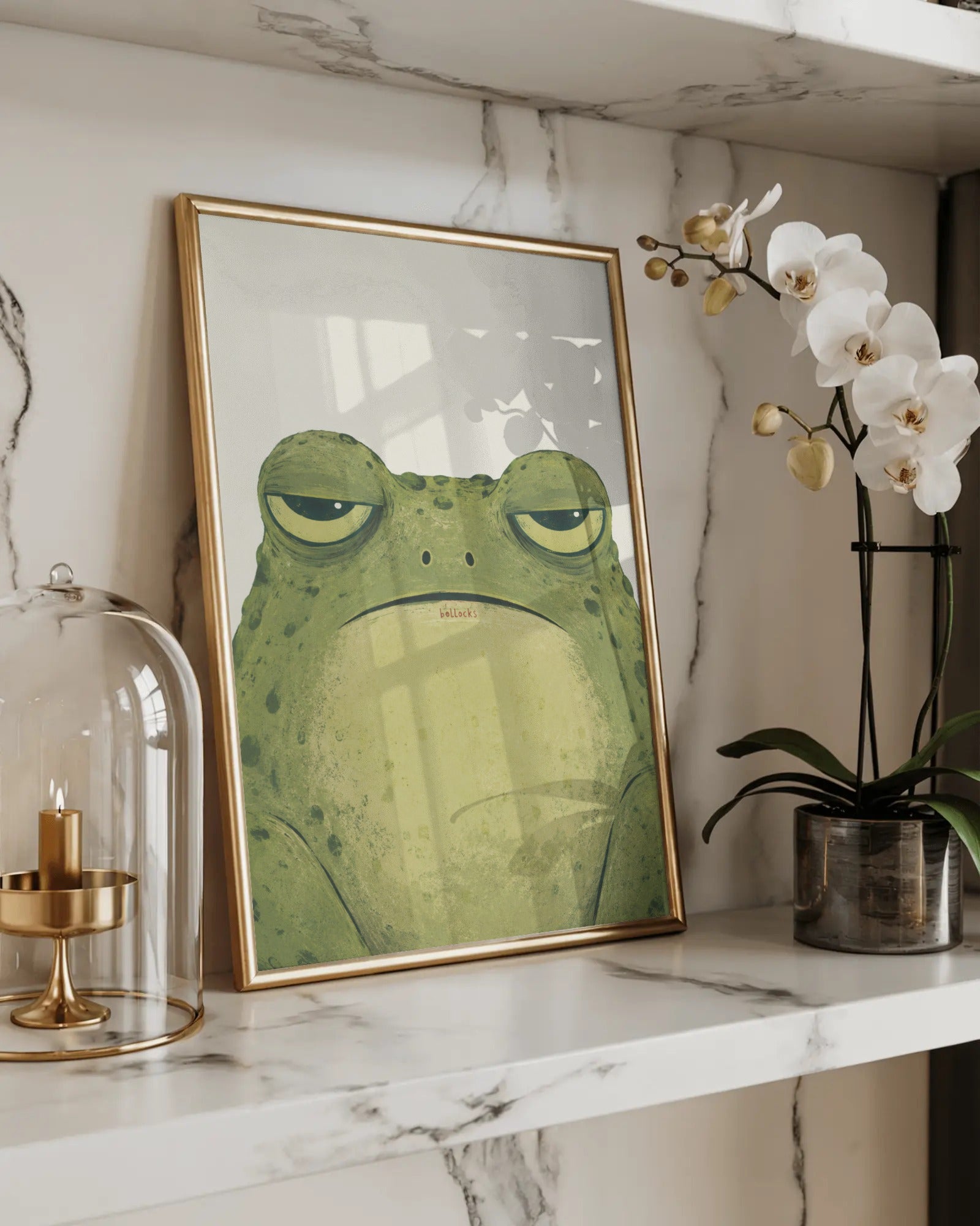 B*llocks Toad Art Print, framed wall art (view 2)