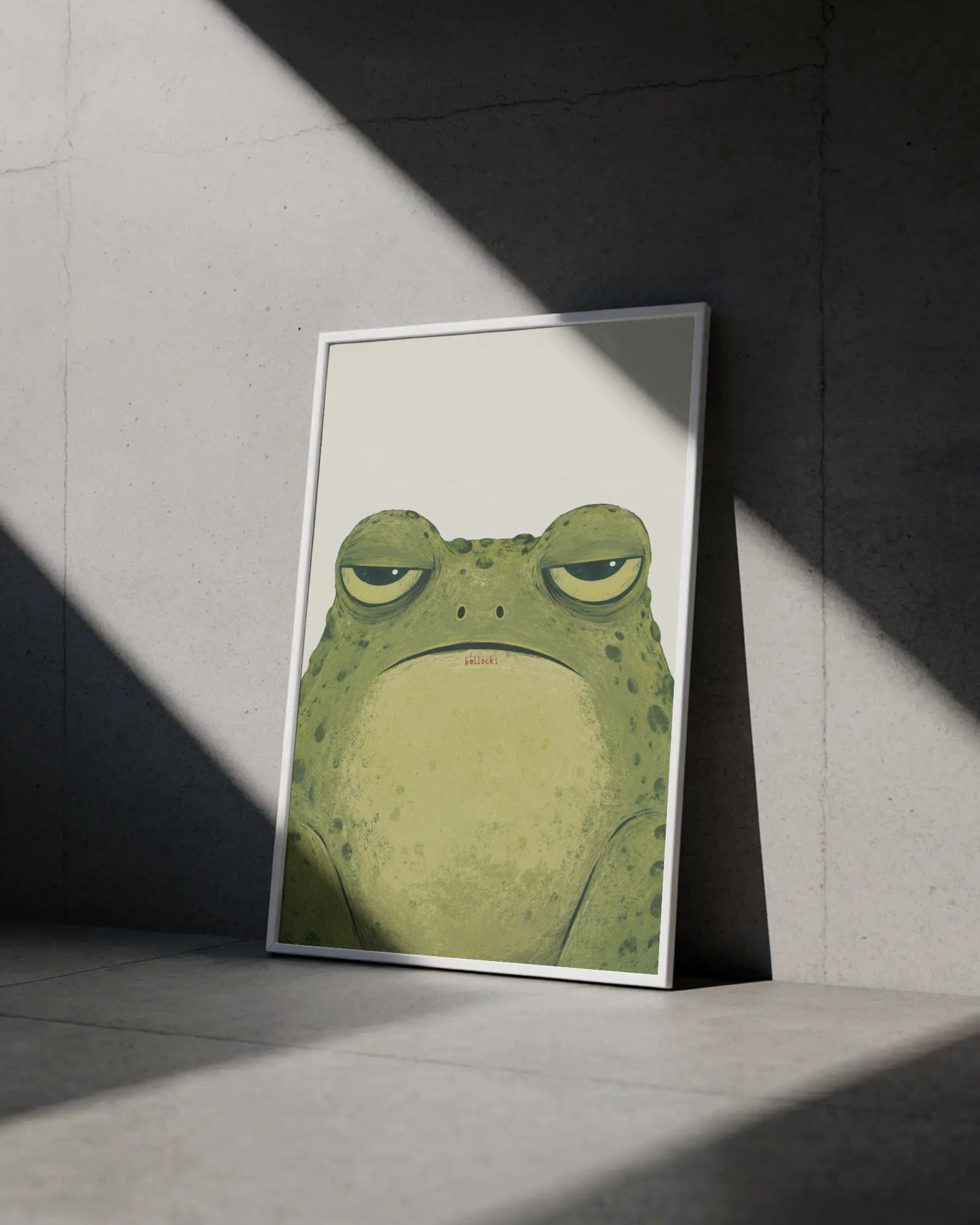 B*llocks Toad Art Print, framed wall art (view 4)