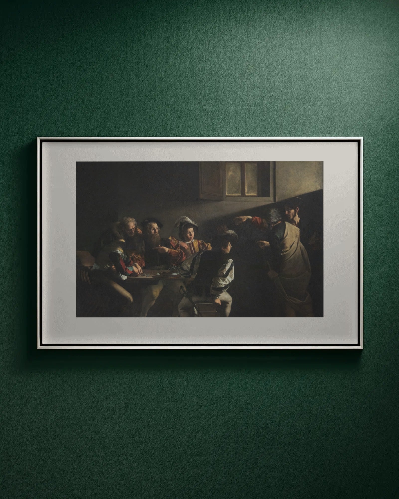 The Calling of Saint Matthew Art Print by Caravaggio