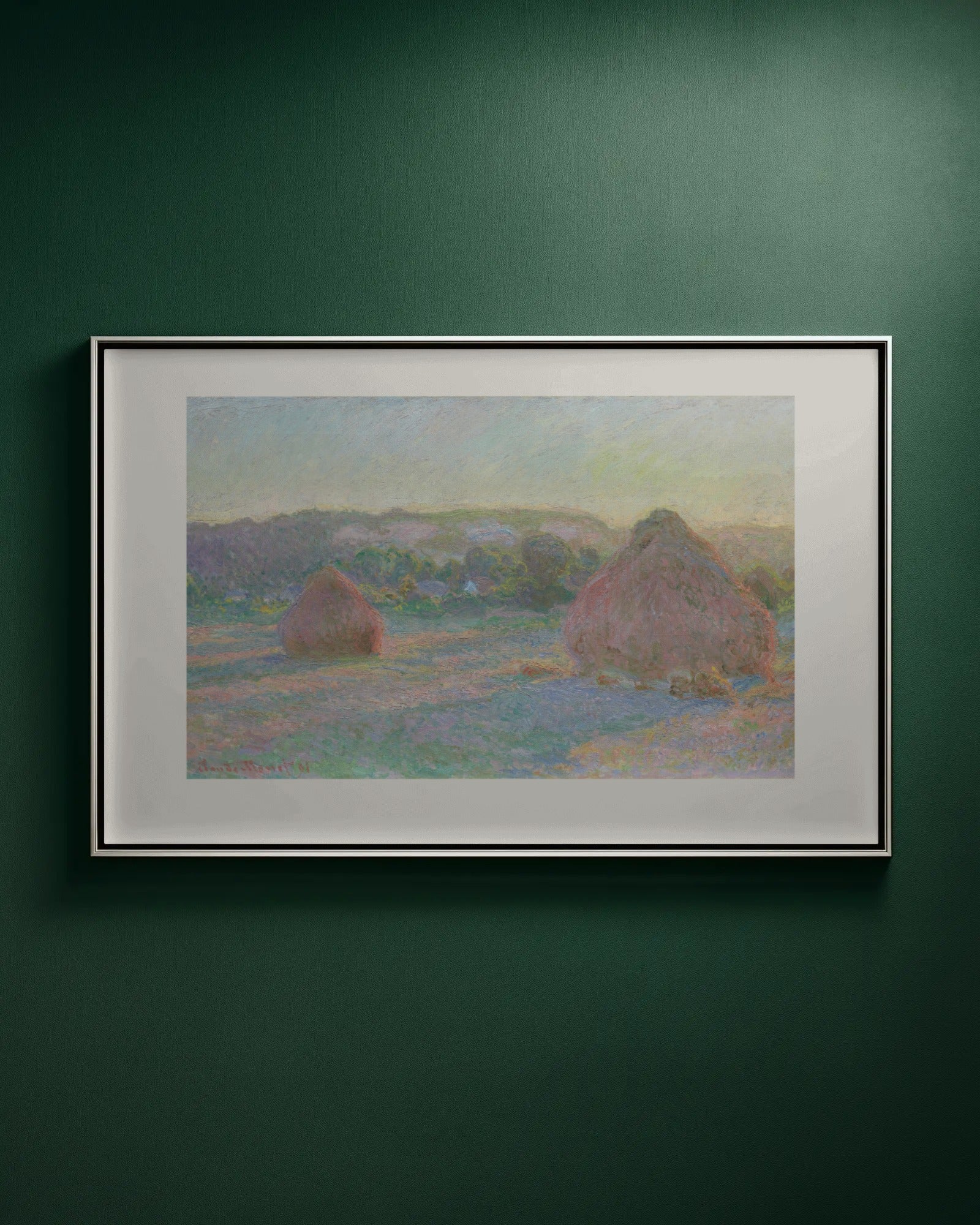 Haystacks Art Print by Claude Monet