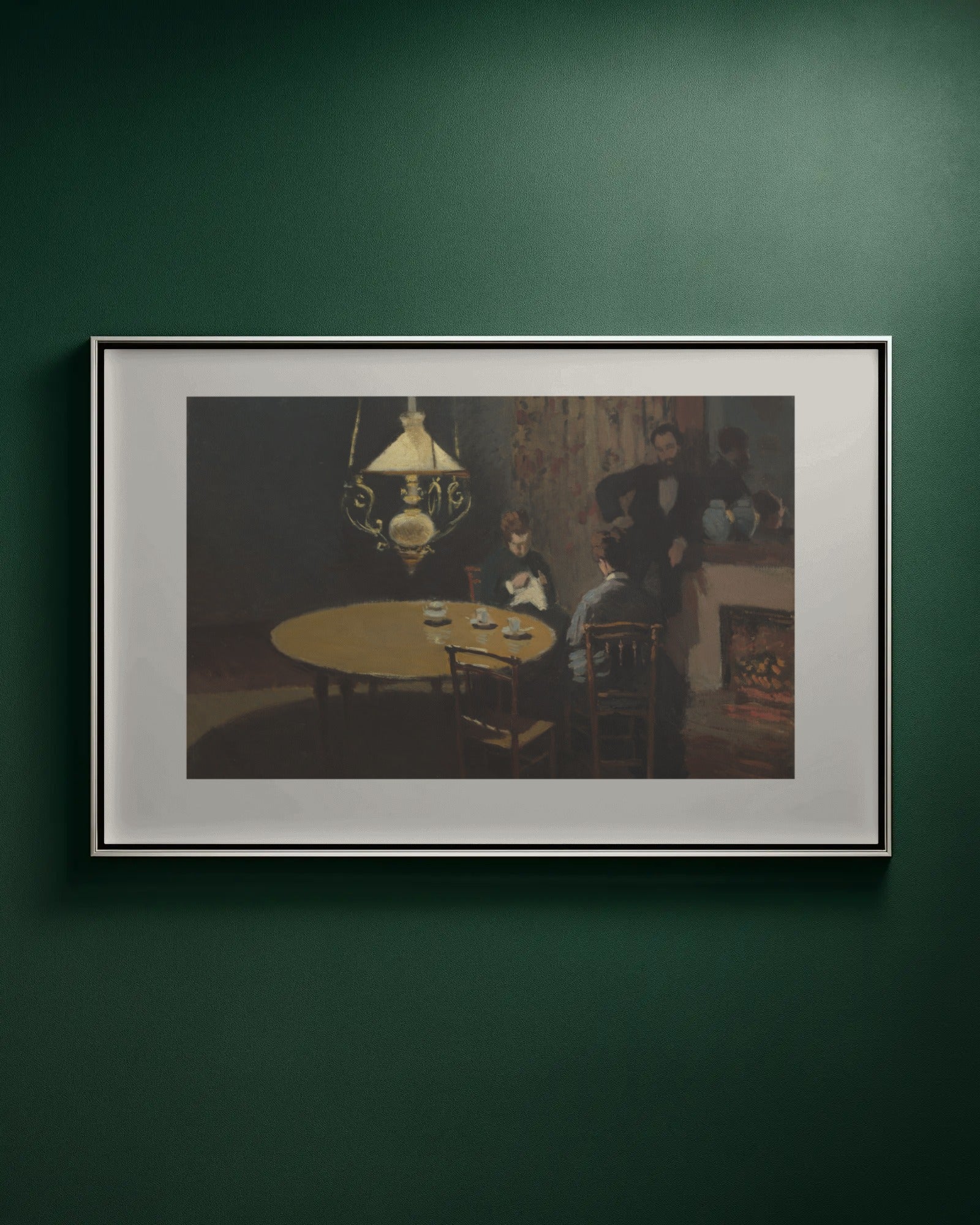 Interior, after Dinner Art Print by Claude Monet