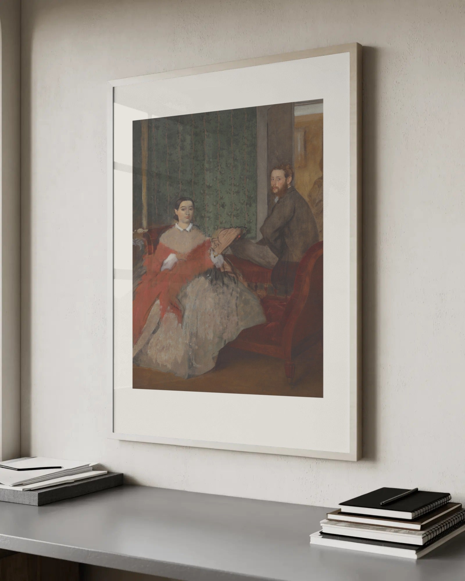 Edmondo and Thérèse Morbilli Art Print by Edgar Degas