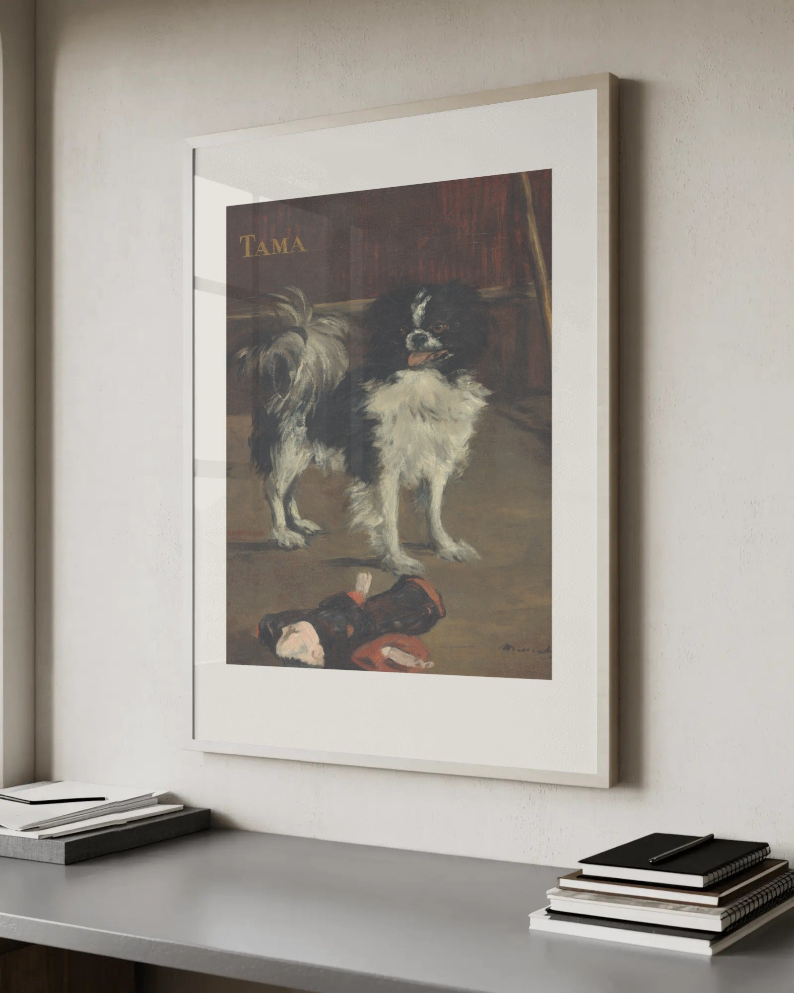 Tama, the Japanese Dog Art Print by Edouard Manet