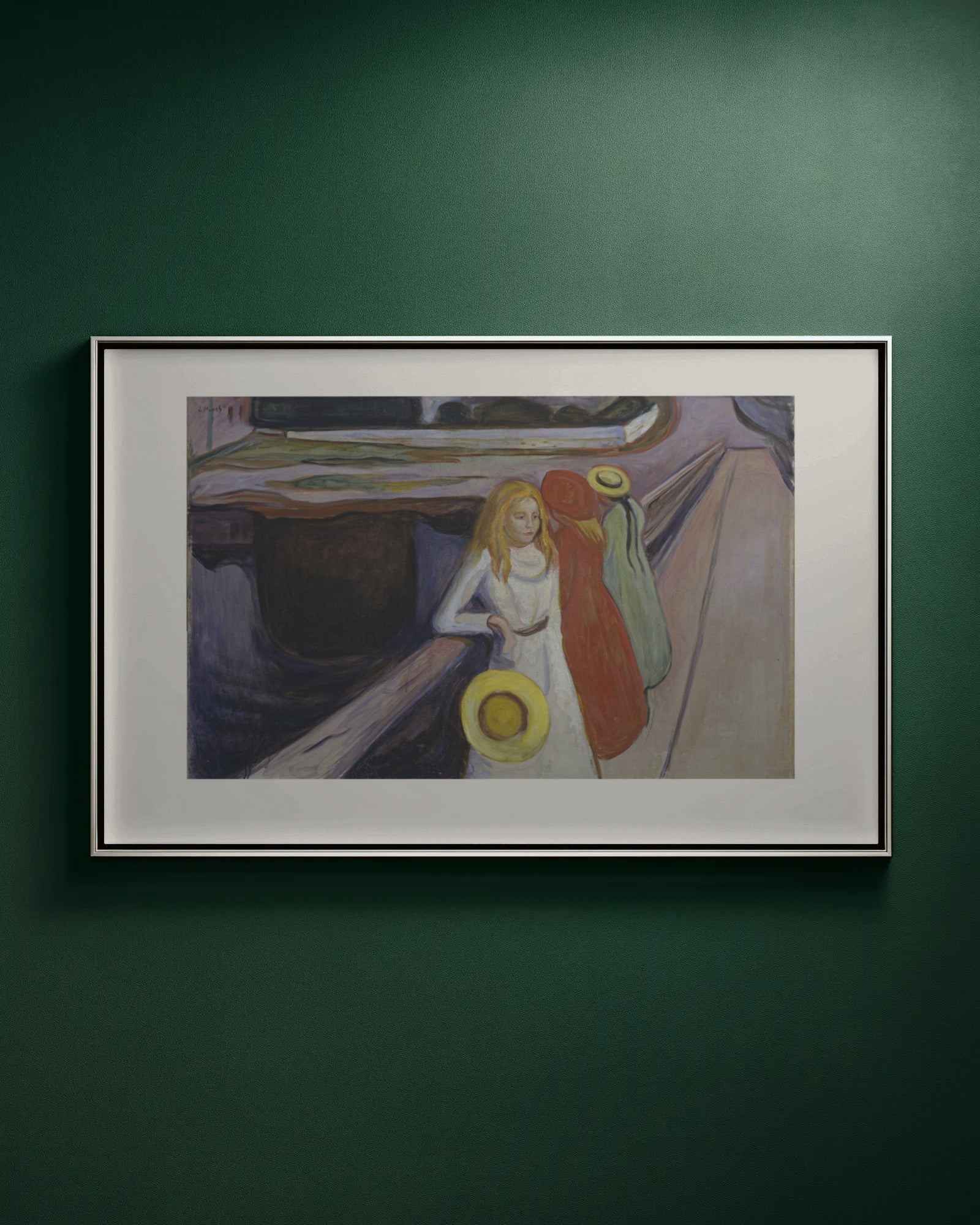 The Girls on the Bridge Art Print by Edvard Munch